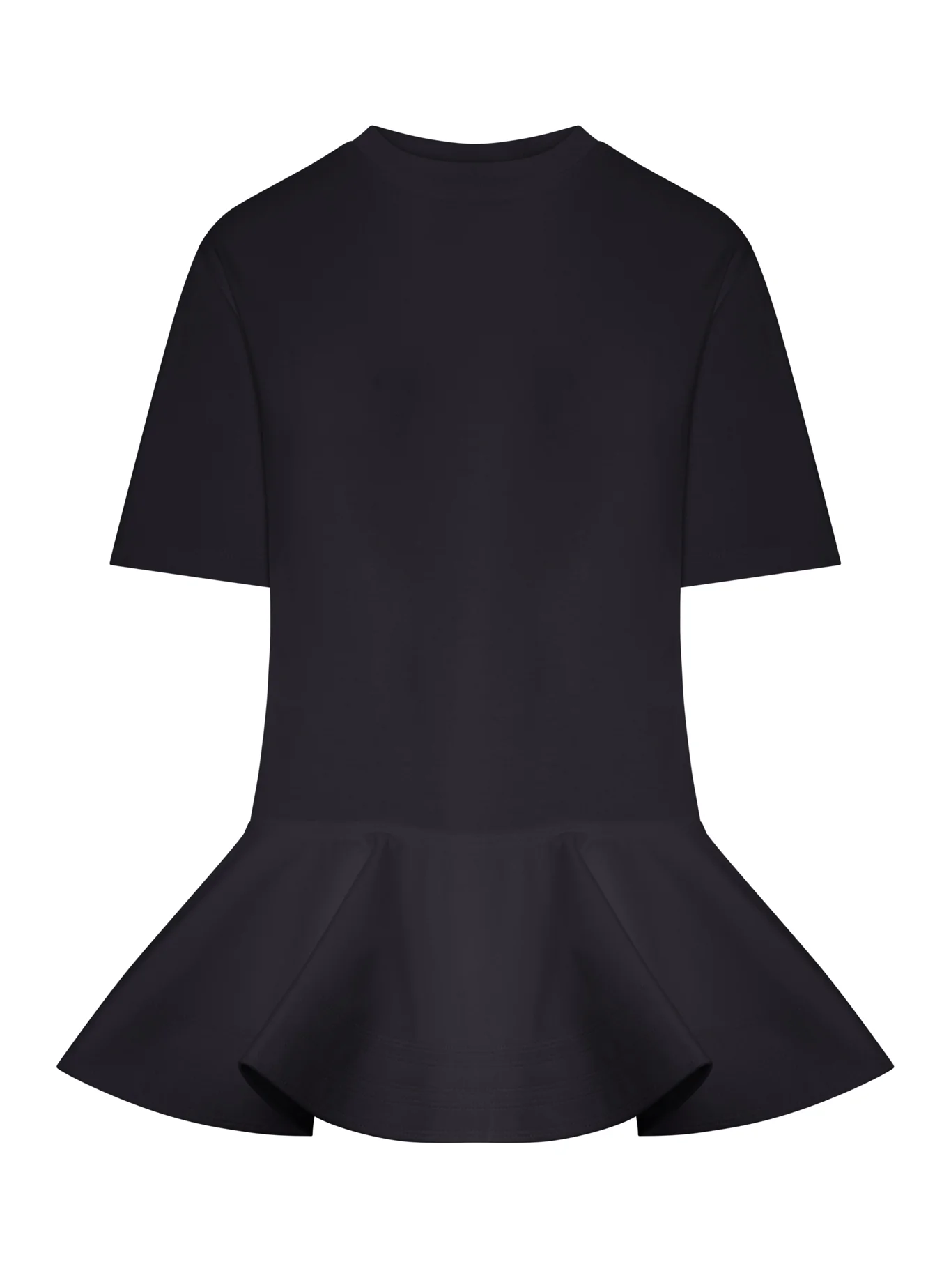 COTTON JERSEY T-SHIRT WITH CRINOLINE