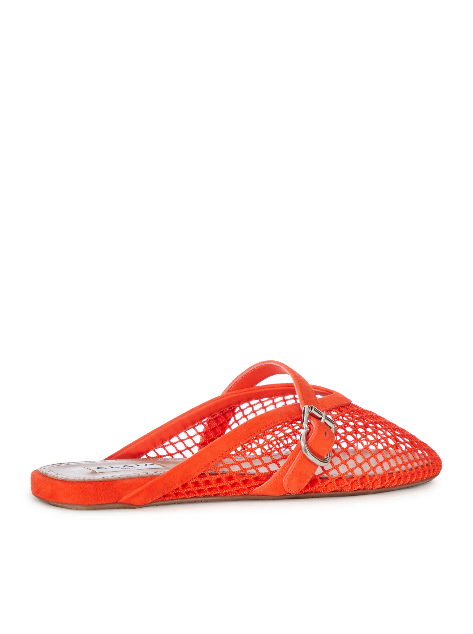 FLAT MULE IN MESH AND SUEDE - Image 3