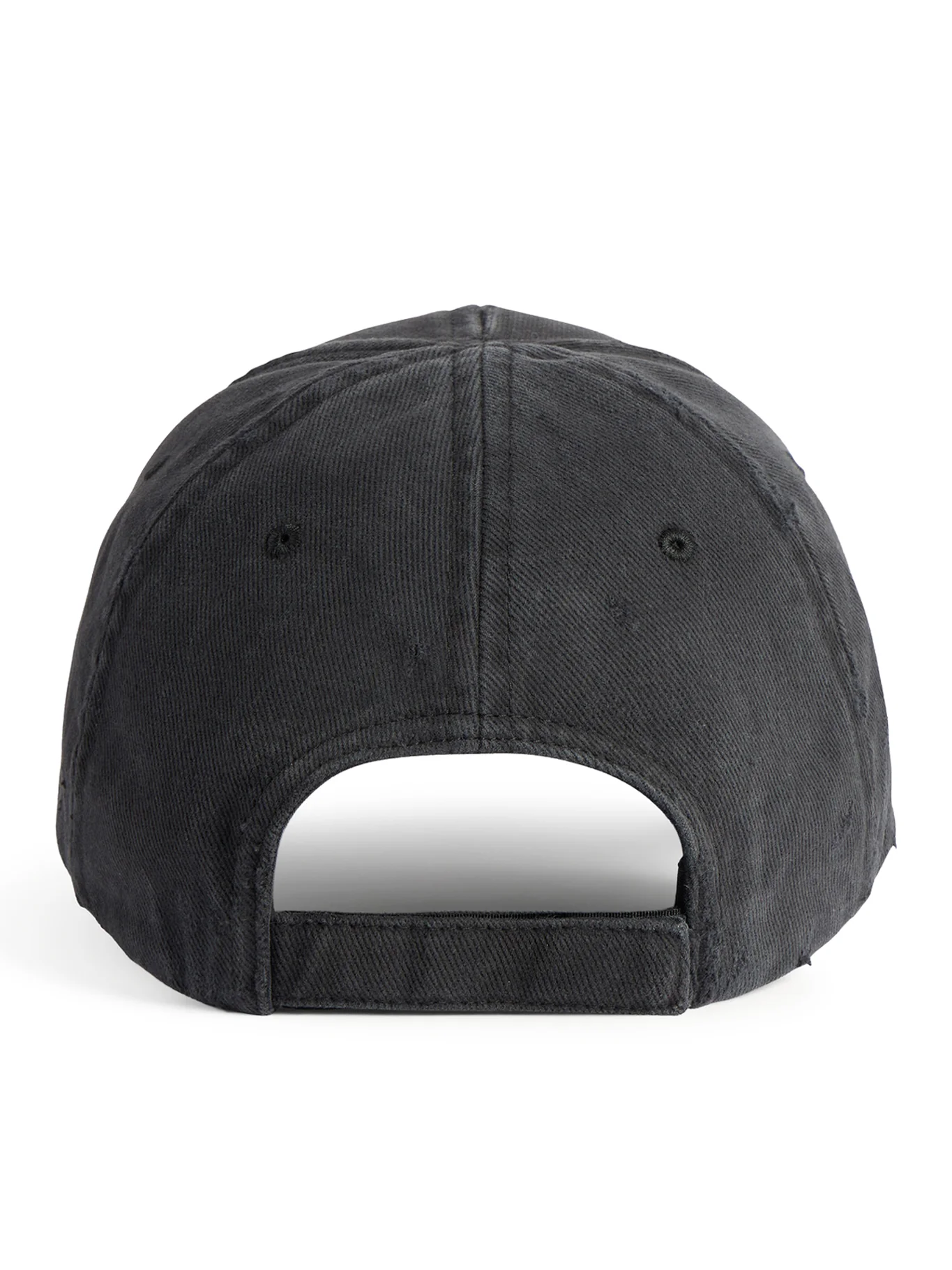 BLACK COTTON DRILL LOGO HAT - Image 3
