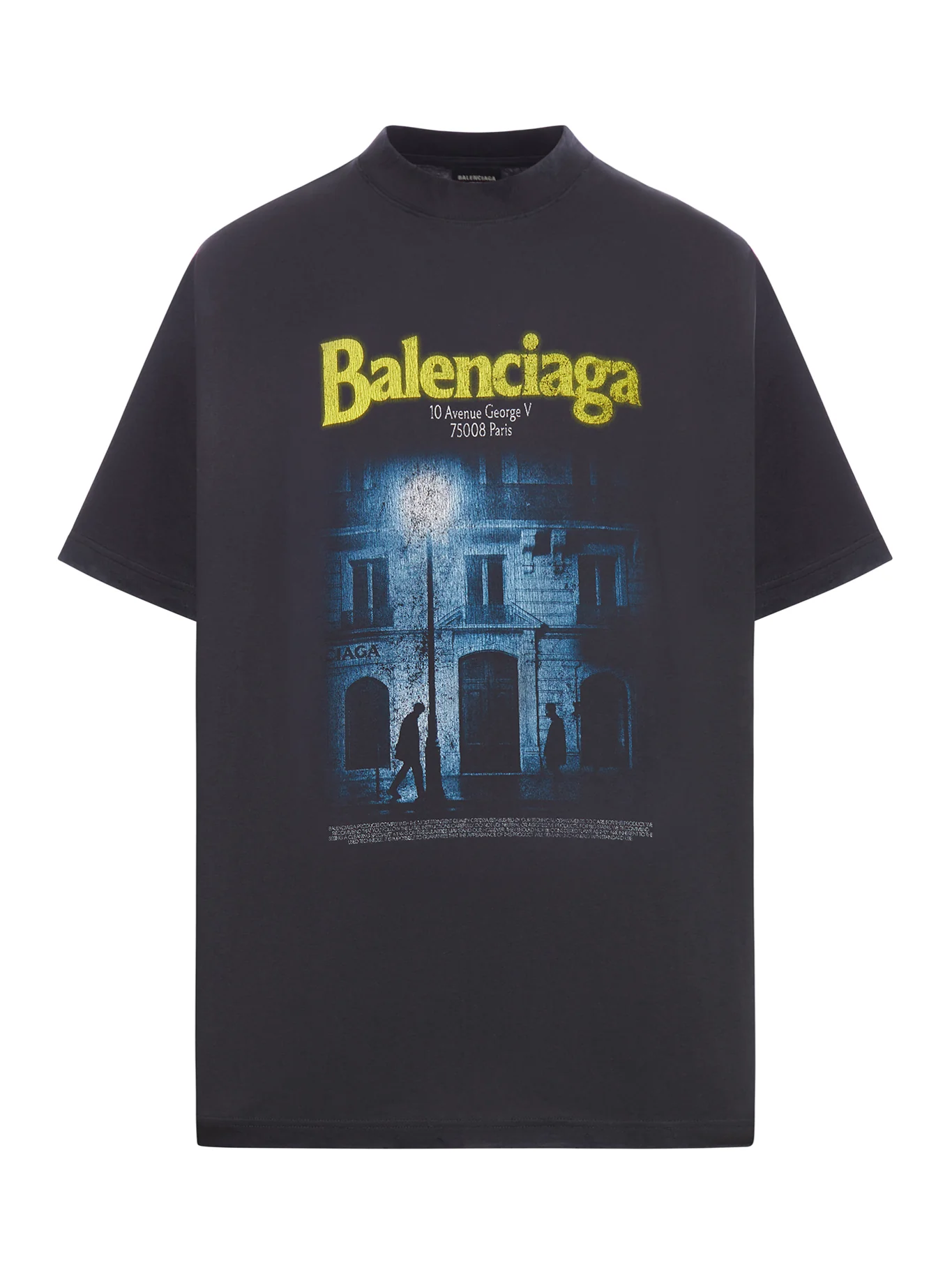 OVERSIZED T-SHIRT IN DRY BLACK JERSEY