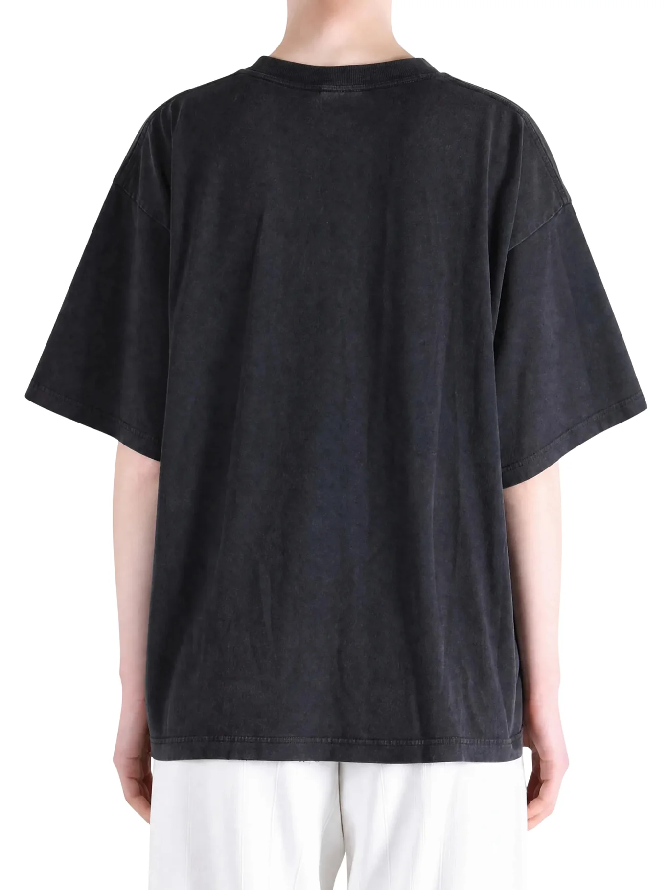 OVERSIZED T-SHIRT IN DRY BLACK JERSEY - Image 4