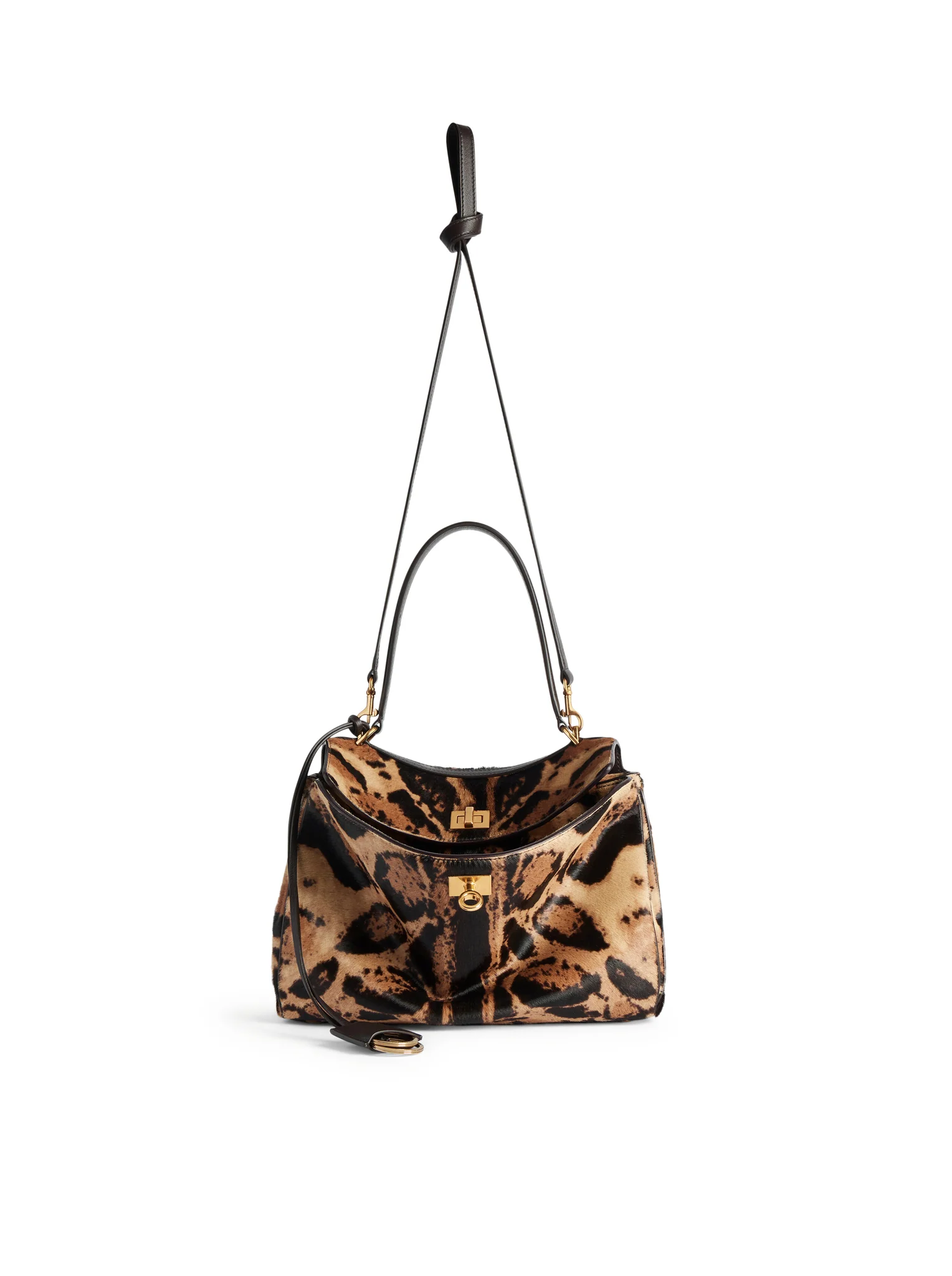 RODEO SMALL LEOPARD PRINT LEATHER HANDBAG - Image 7