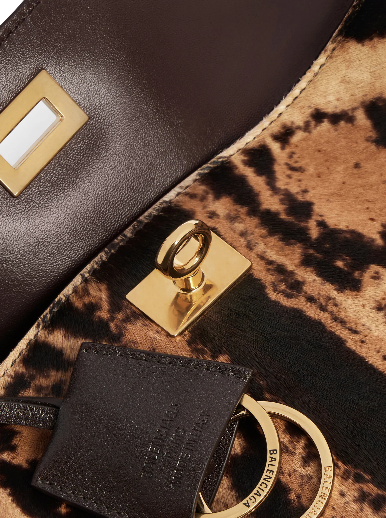 RODEO SMALL LEOPARD PRINT LEATHER HANDBAG - Image 9