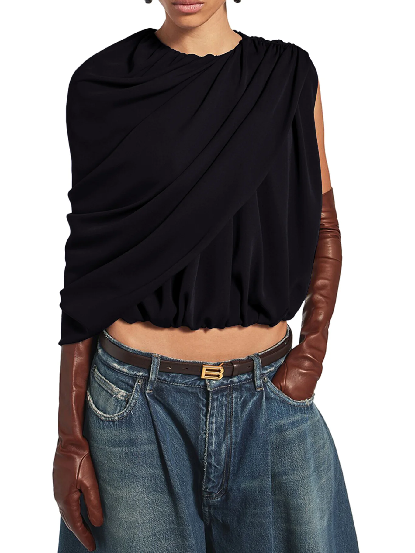 SILK CADY CAPE TOP - Image 3