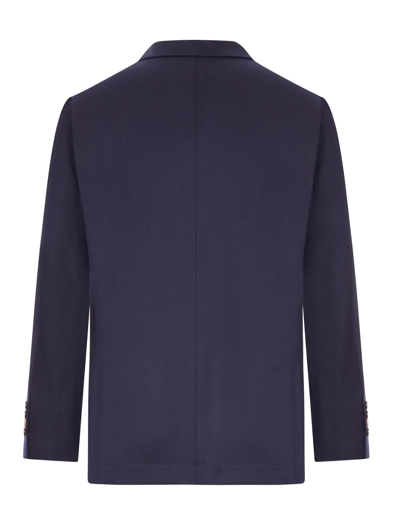 BLUE CASHMERE BLAZER WITH CONTRASTING LINING - Image 2