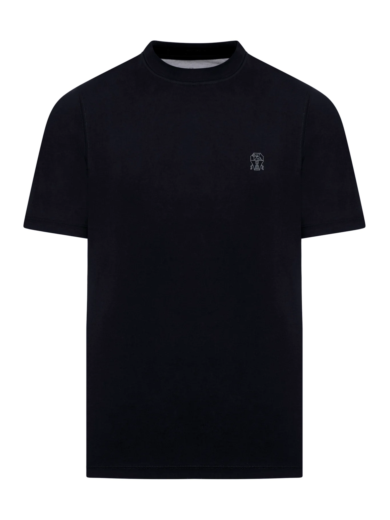 COTTON T-SHIRT WITH CONTRASTING LOGO PRINT