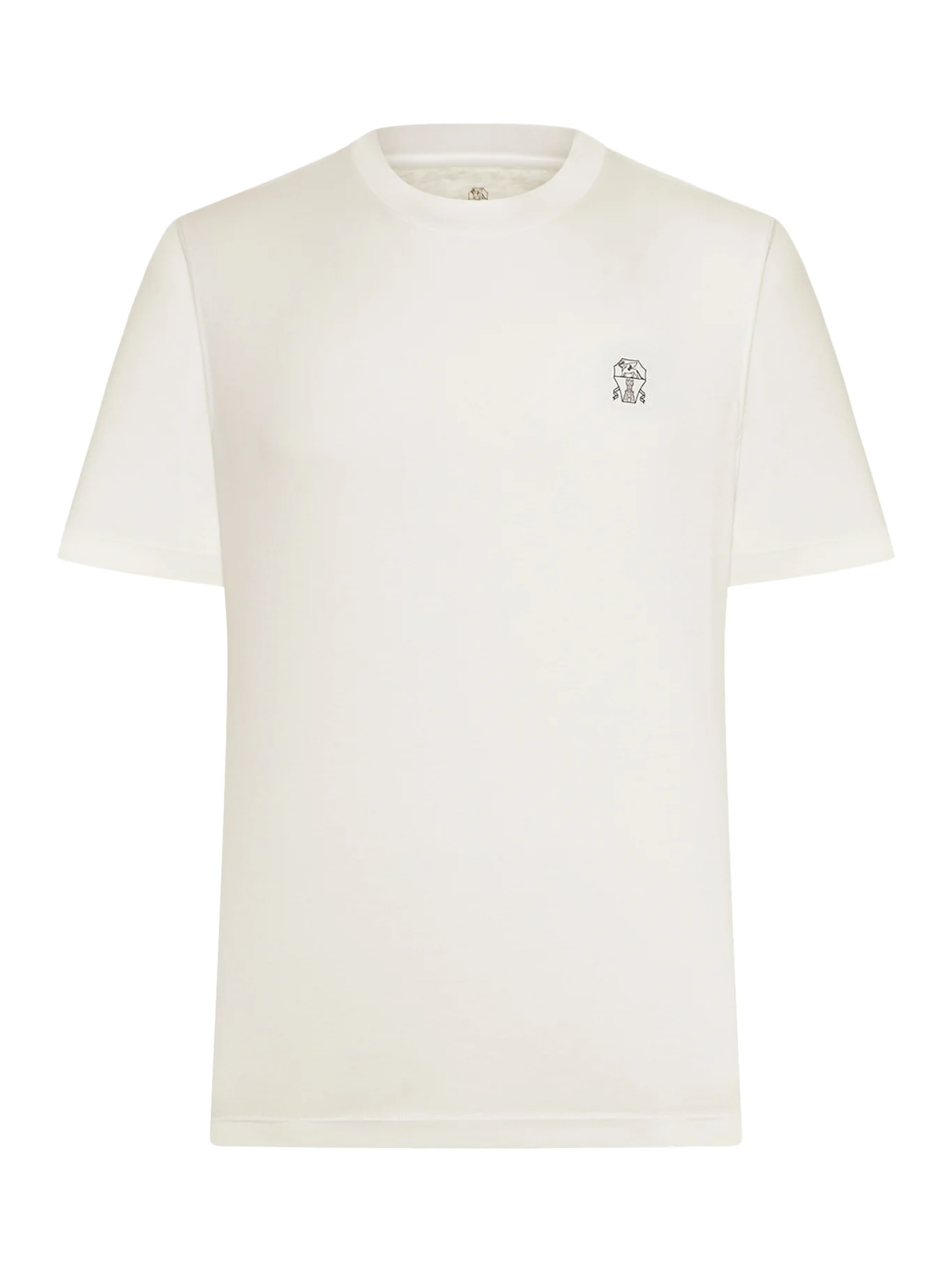 COTTON T-SHIRT WITH CONTRASTING LOGO PRINT