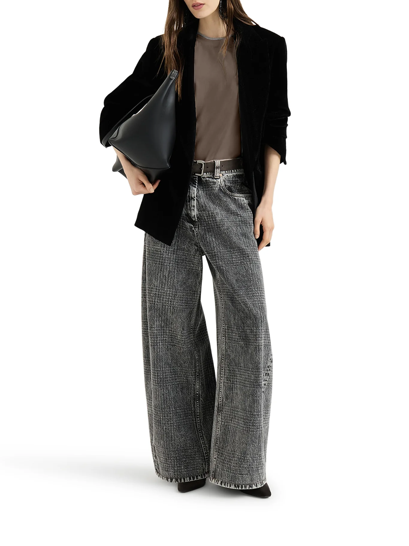 JERSEY T-SHIRT WITH PRECIOUS FAUX LAYERING - Image 2
