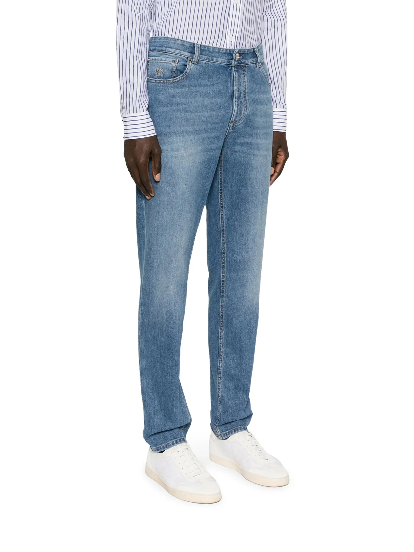 LIGHT WASH DENIM JEANS - Image 3