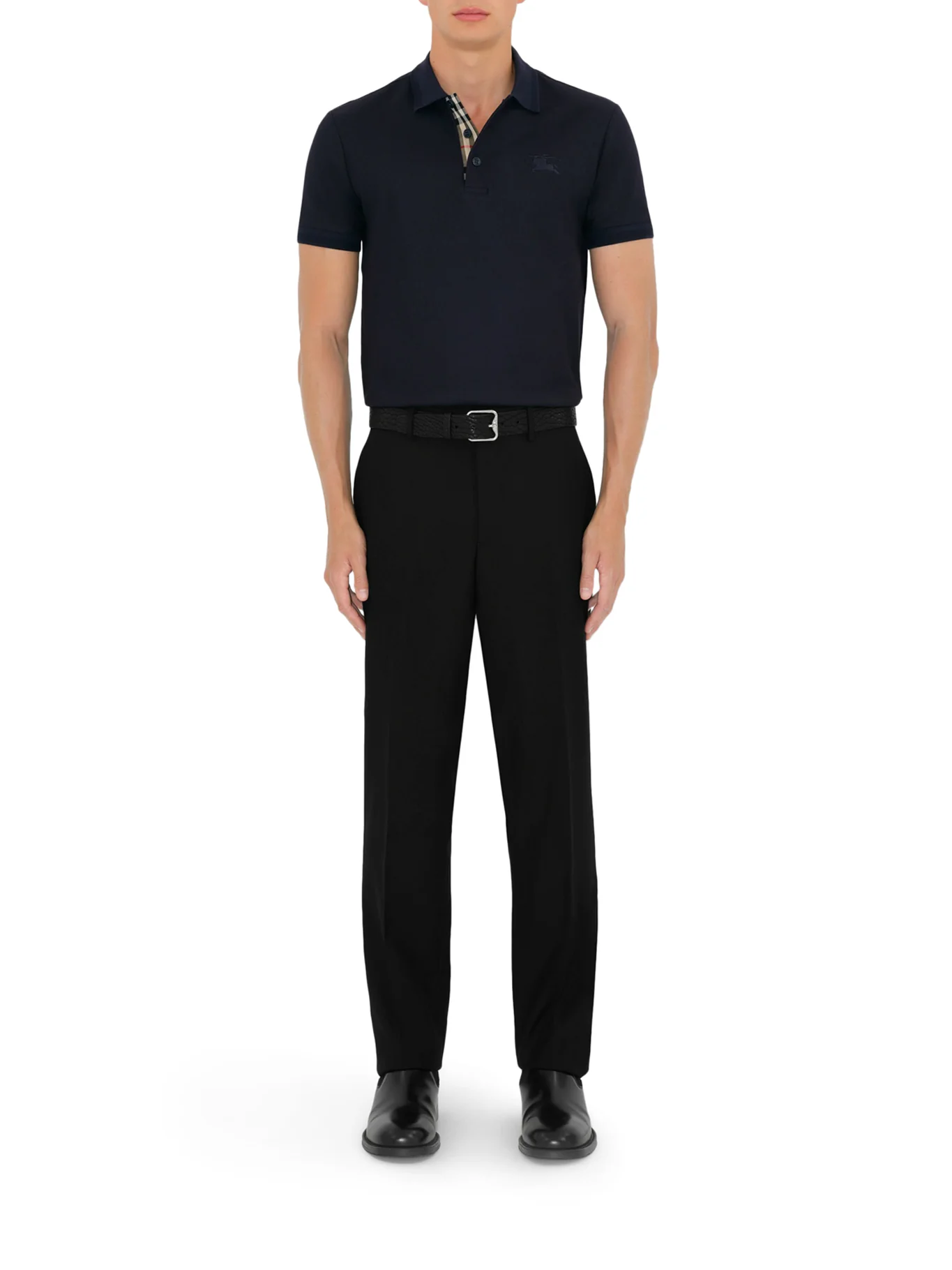COTTON POLO SHIRT WITH EMBROIDERED EKD LOGO - Image 2