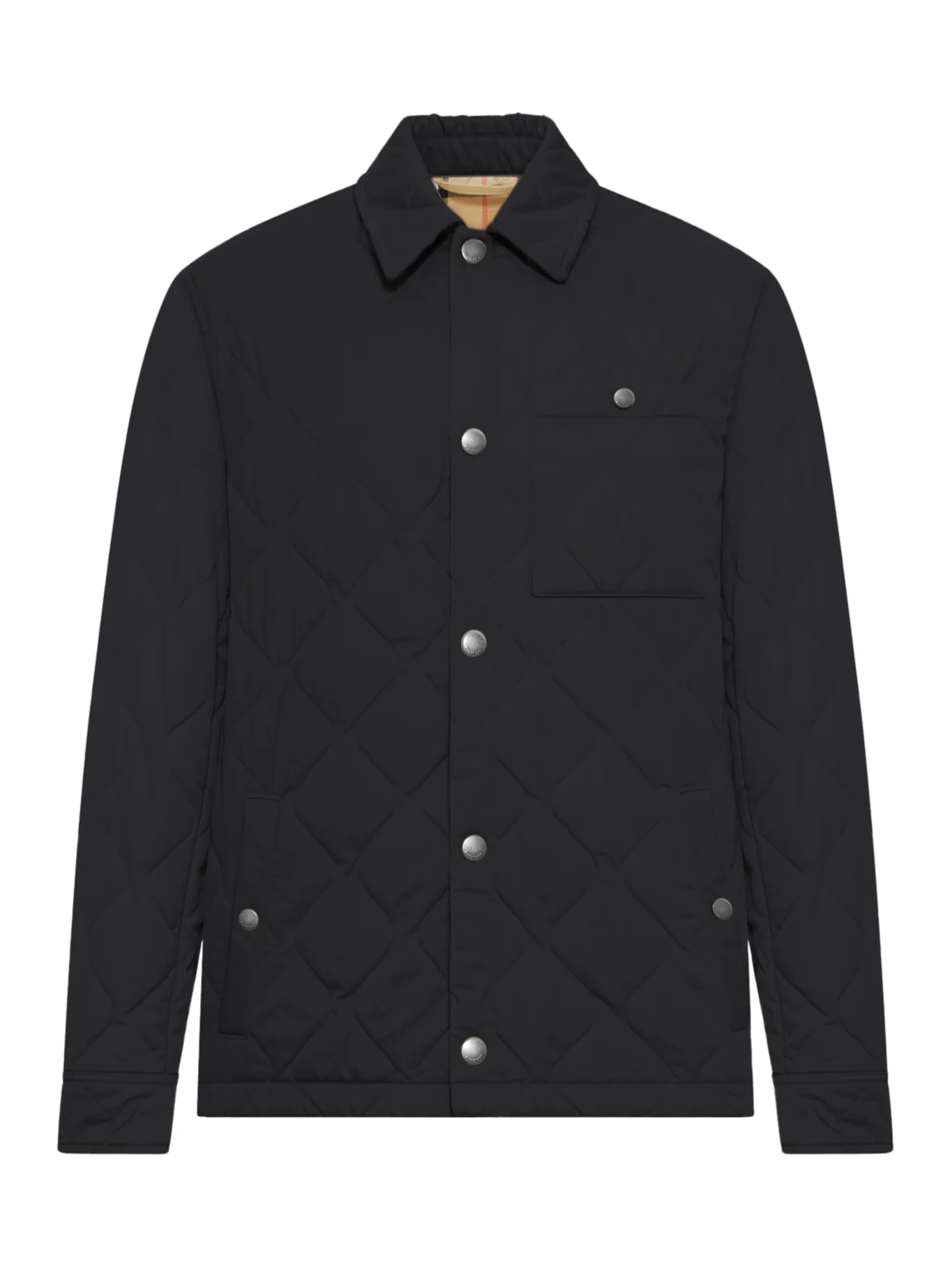 REVERSIBLE QUILTED NYLON OVERSHIRT