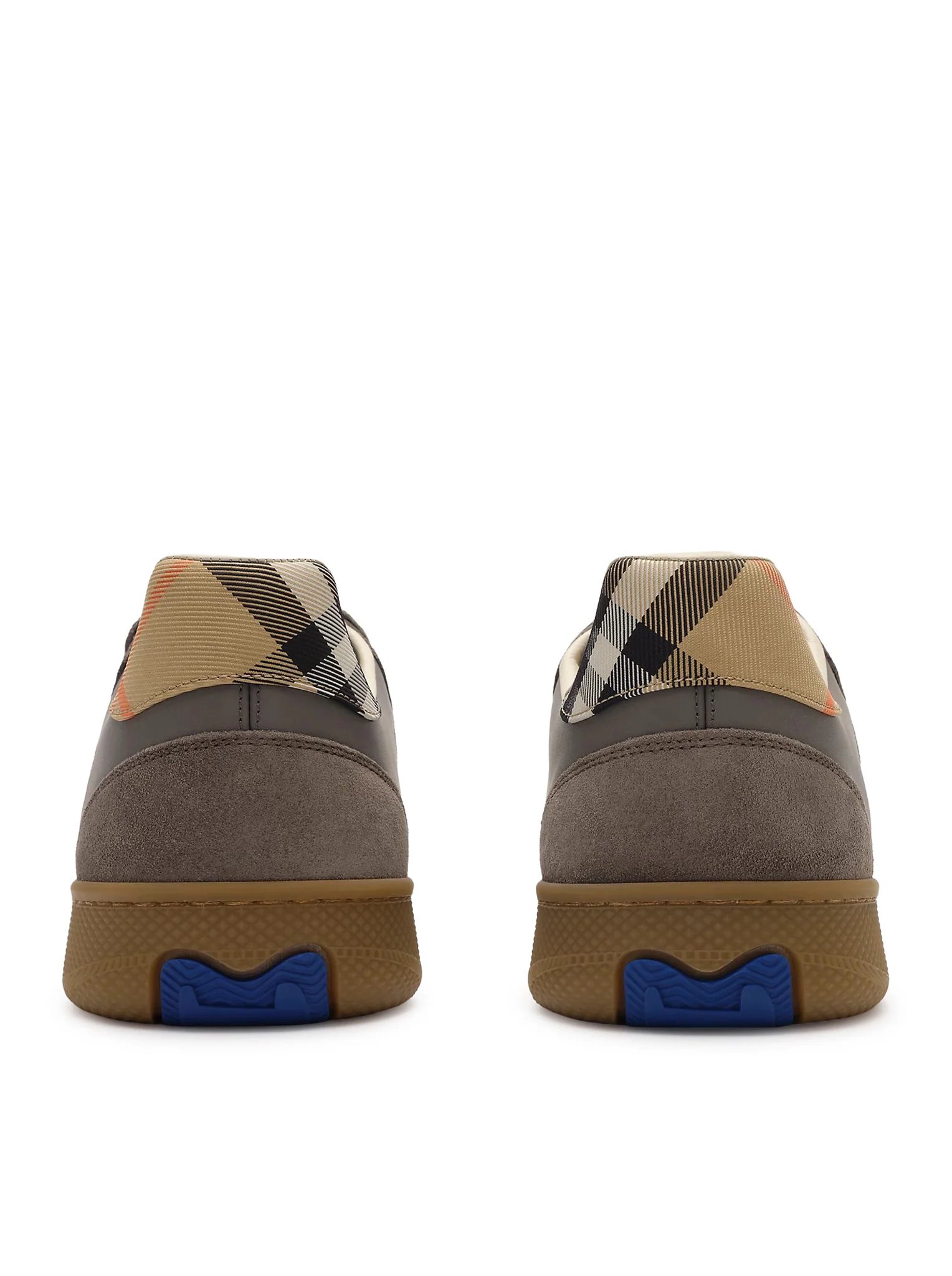 TERRACE SNEAKER IN LEATHER, SUEDE AND CHECK - Image 3