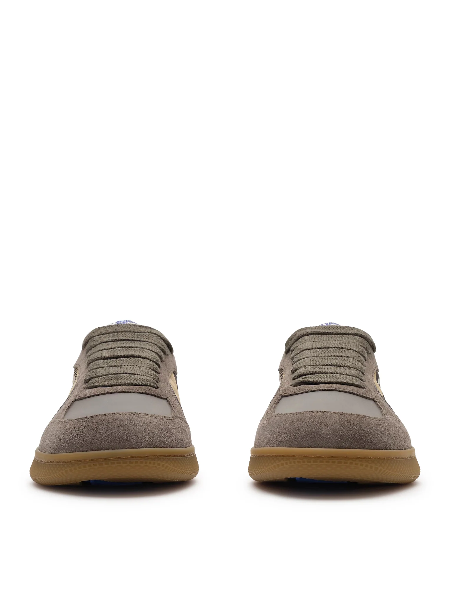 TERRACE SNEAKER IN LEATHER, SUEDE AND CHECK - Image 4