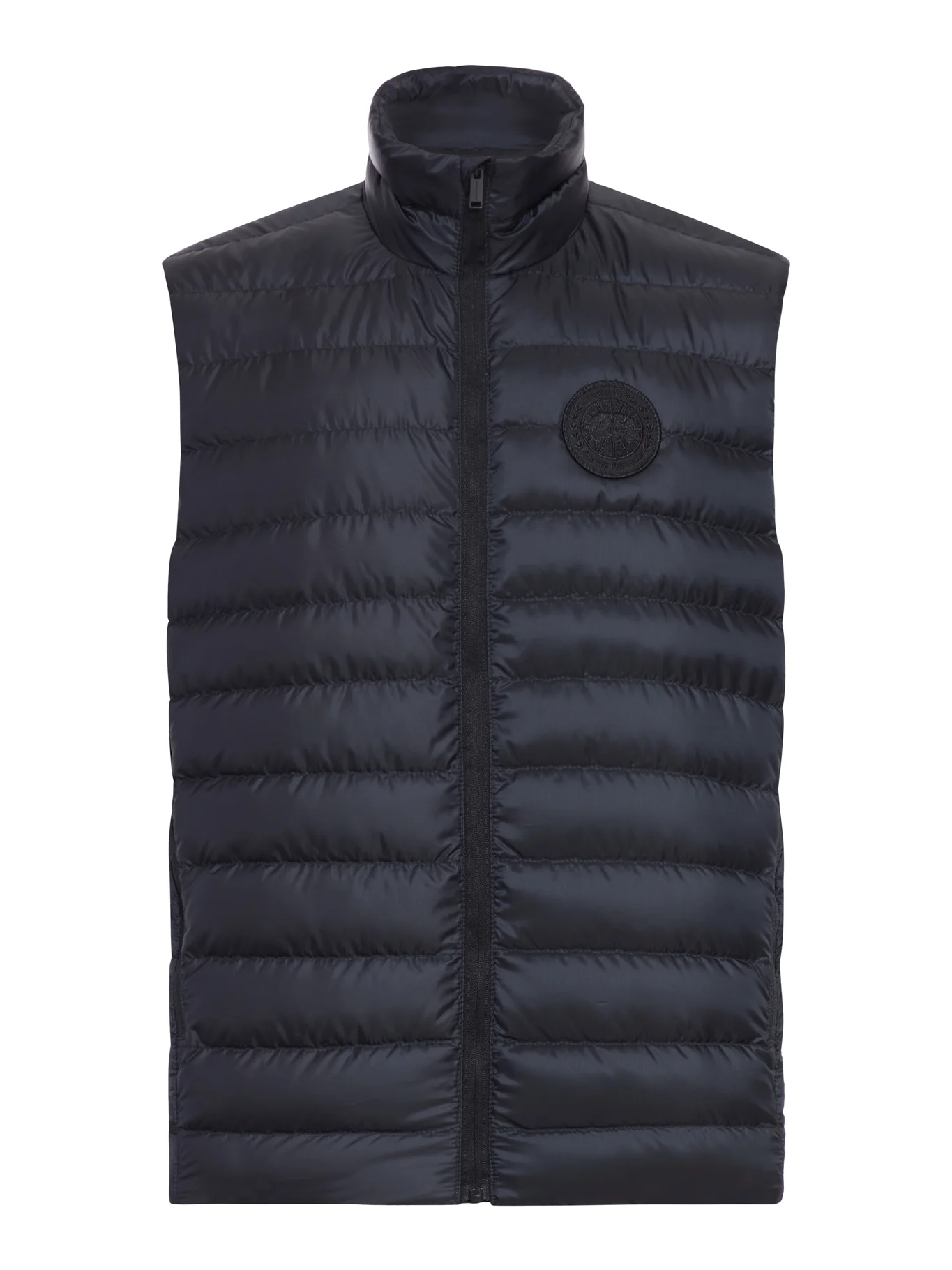 STRATUS TONAL LABEL SLEEVELESS JACKET