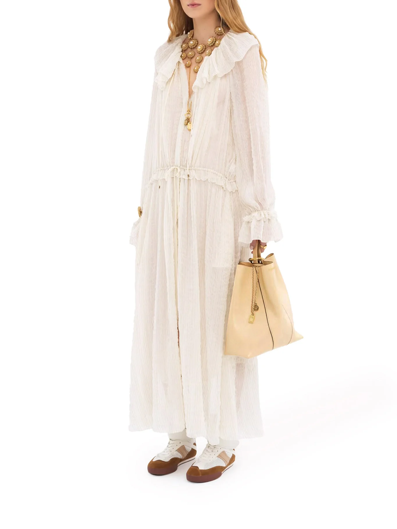 CHLOÉ SPIN TOTE BAG IN GRAINY LEATHER - Image 2