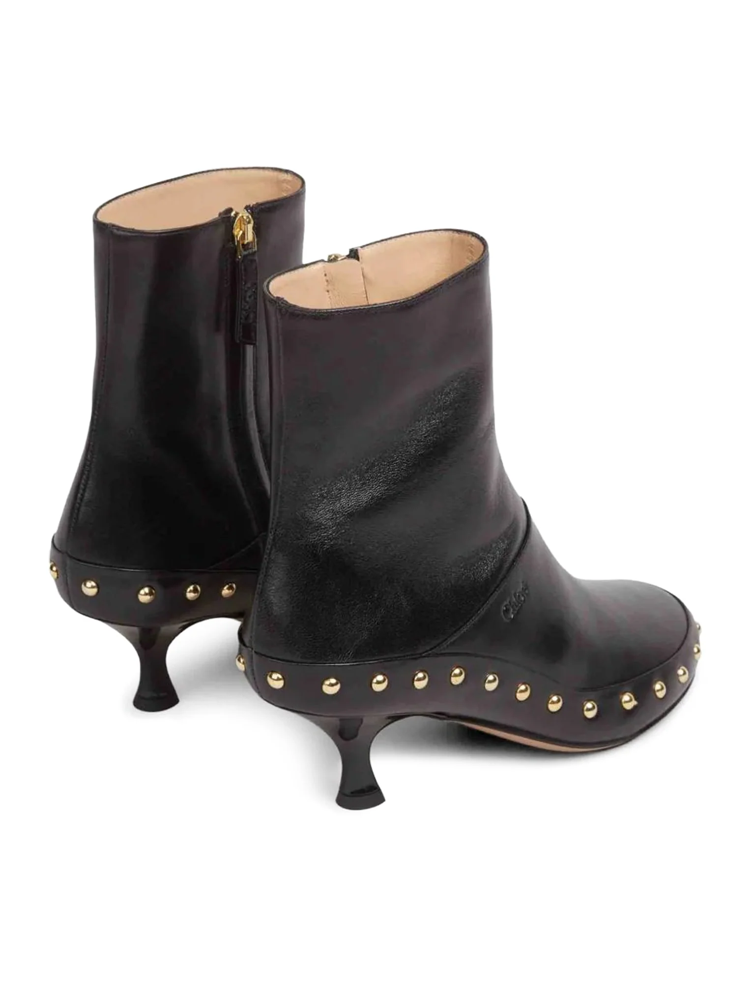 JUNIE LEATHER BOOTS WITH STUDDED DETAILS - Image 3