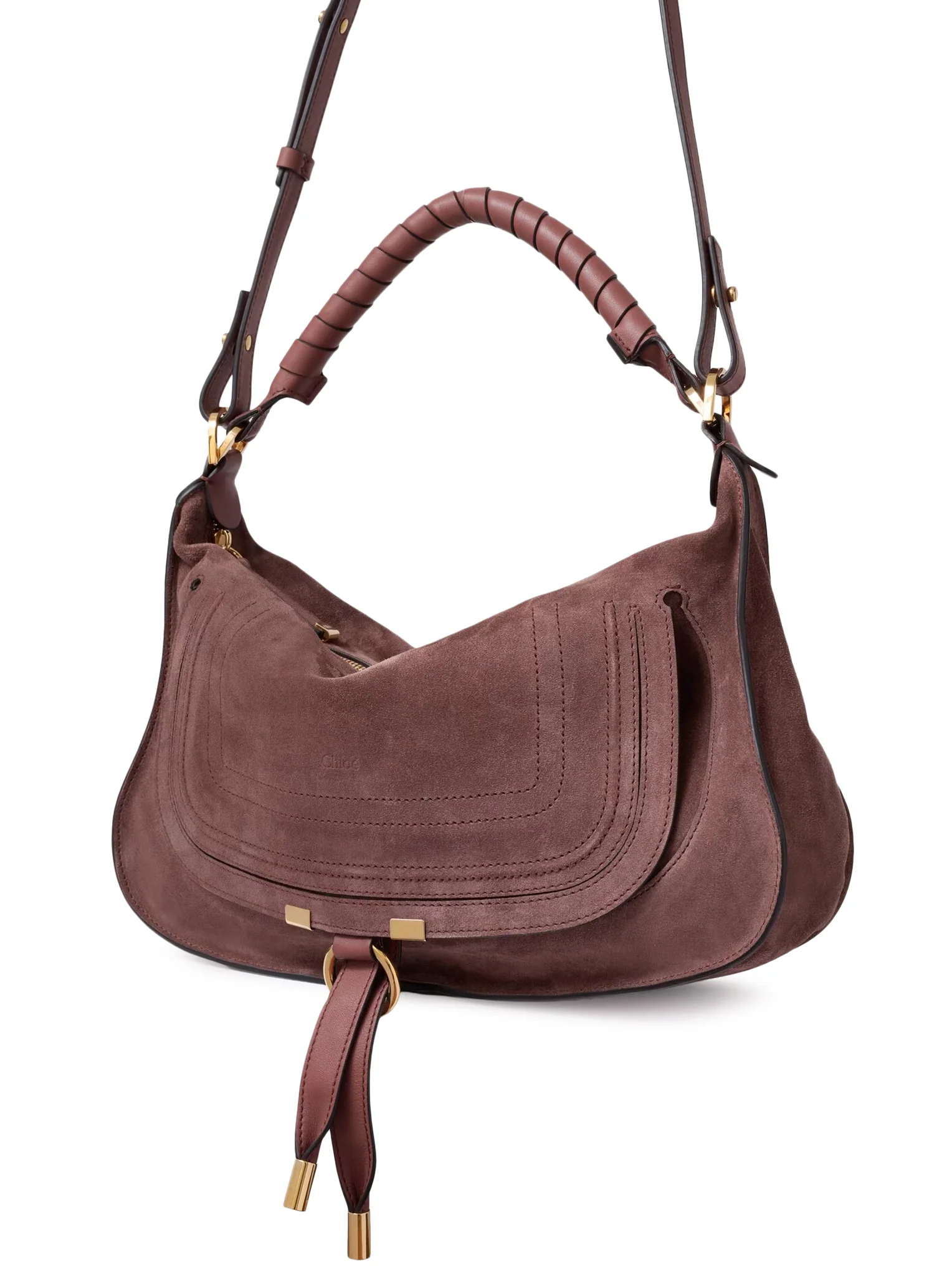 MARCIE SMALL SUEDE SHOULDER BAG - Image 5