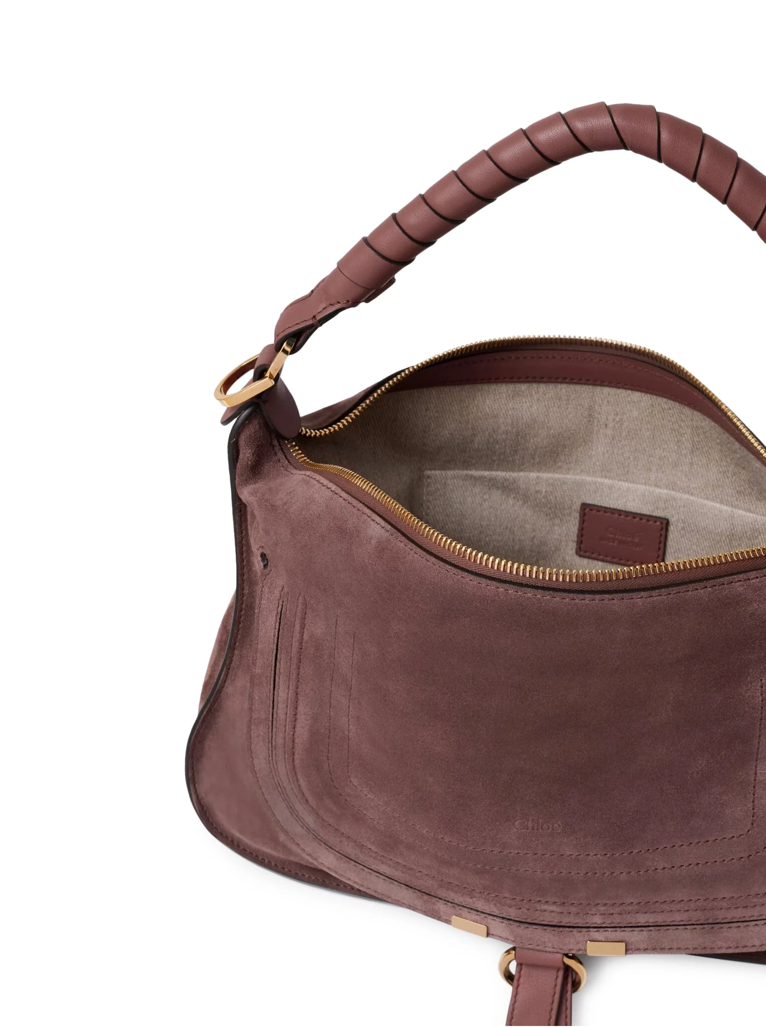 MARCIE SMALL SUEDE SHOULDER BAG - Image 6