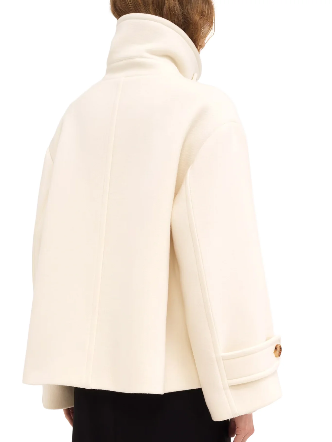OVERSIZED SHORT WOOL COAT - Image 4