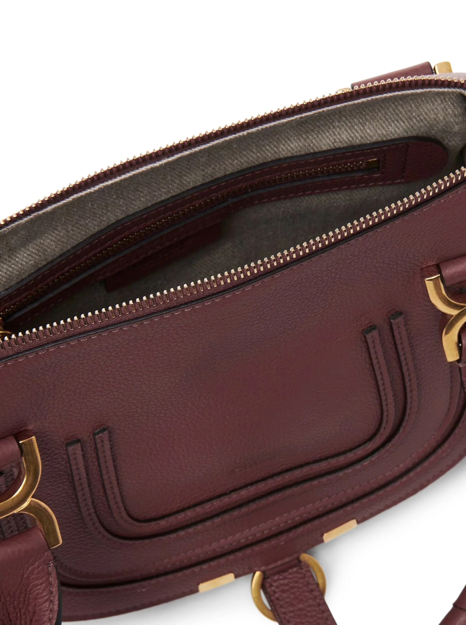 SMALL MERCIE BAG IN GRANATE LEATHER - Image 5