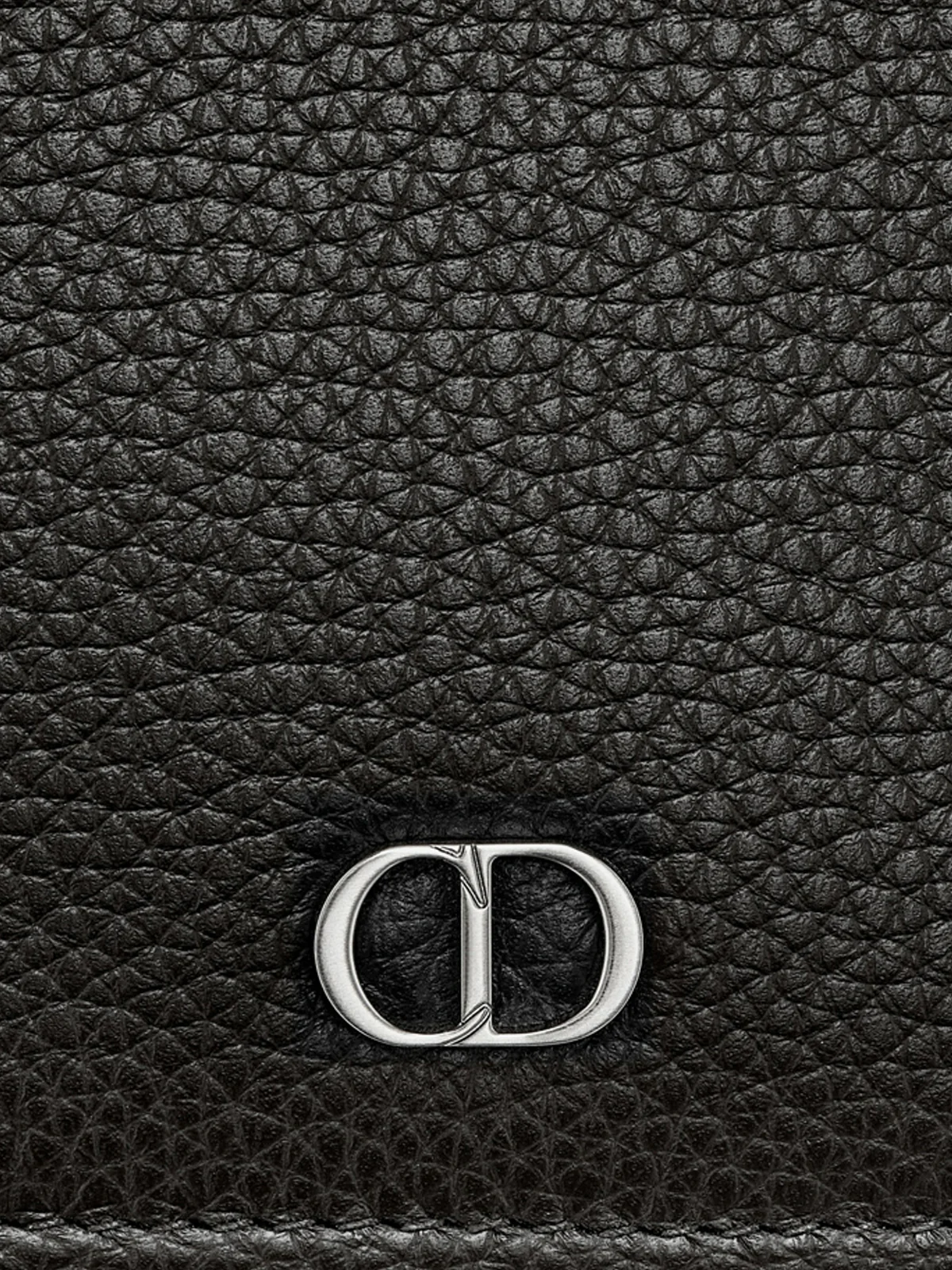 Black grained calfskin with "CD Icon" signature - Image 4