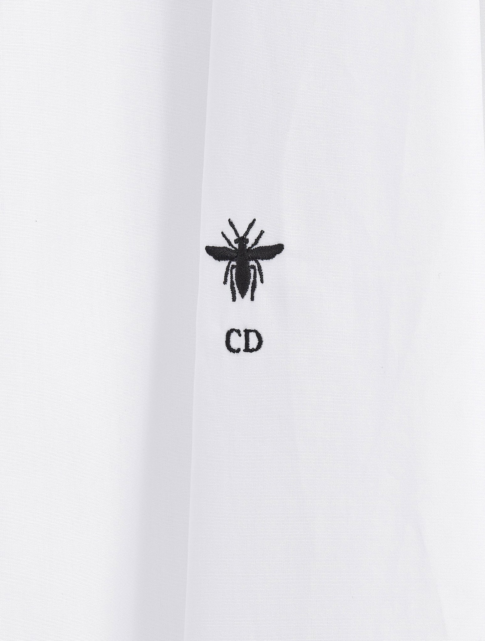 BLOUSE IN white cotton poplin - Image 3