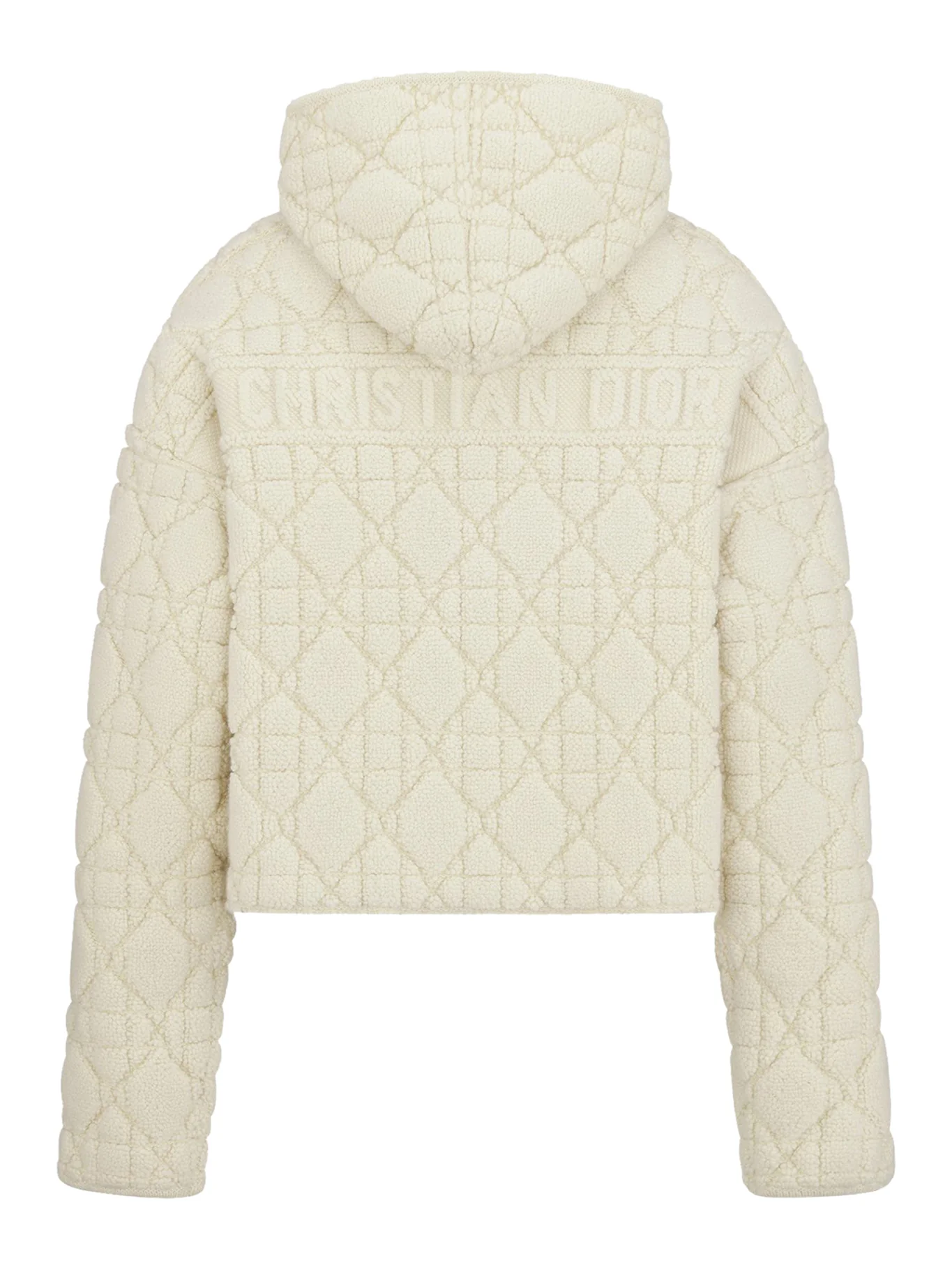 Cannage cardigan with zip and hood - Image 2