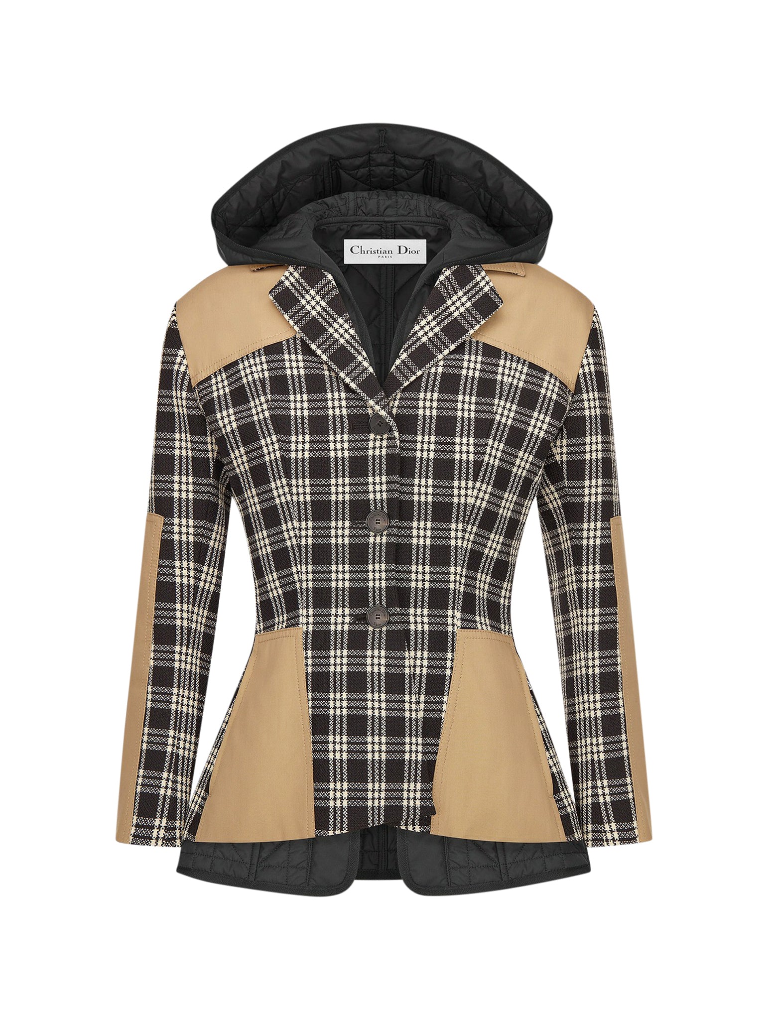 Check`n`Dior white and black wool - Image 2