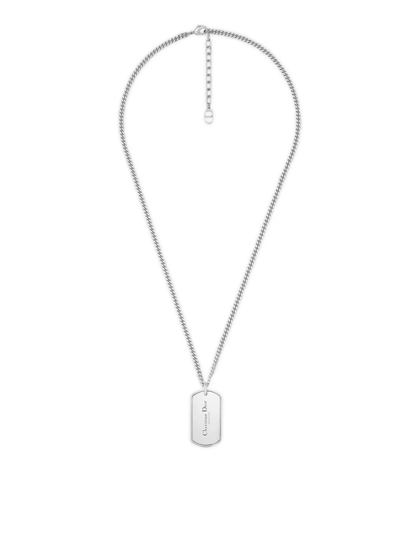 NECKLACE WITH CD COUTURE PLATE PENDANT