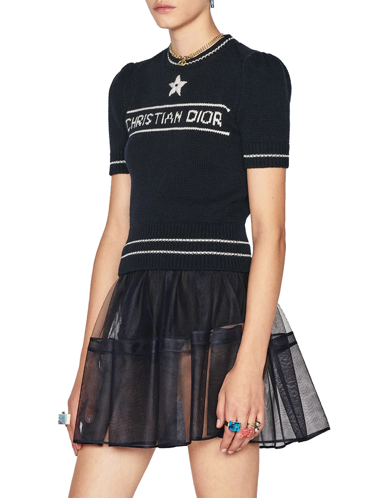 "CHRISTIAN DIOR" SHORT SLEEVE SWEATER