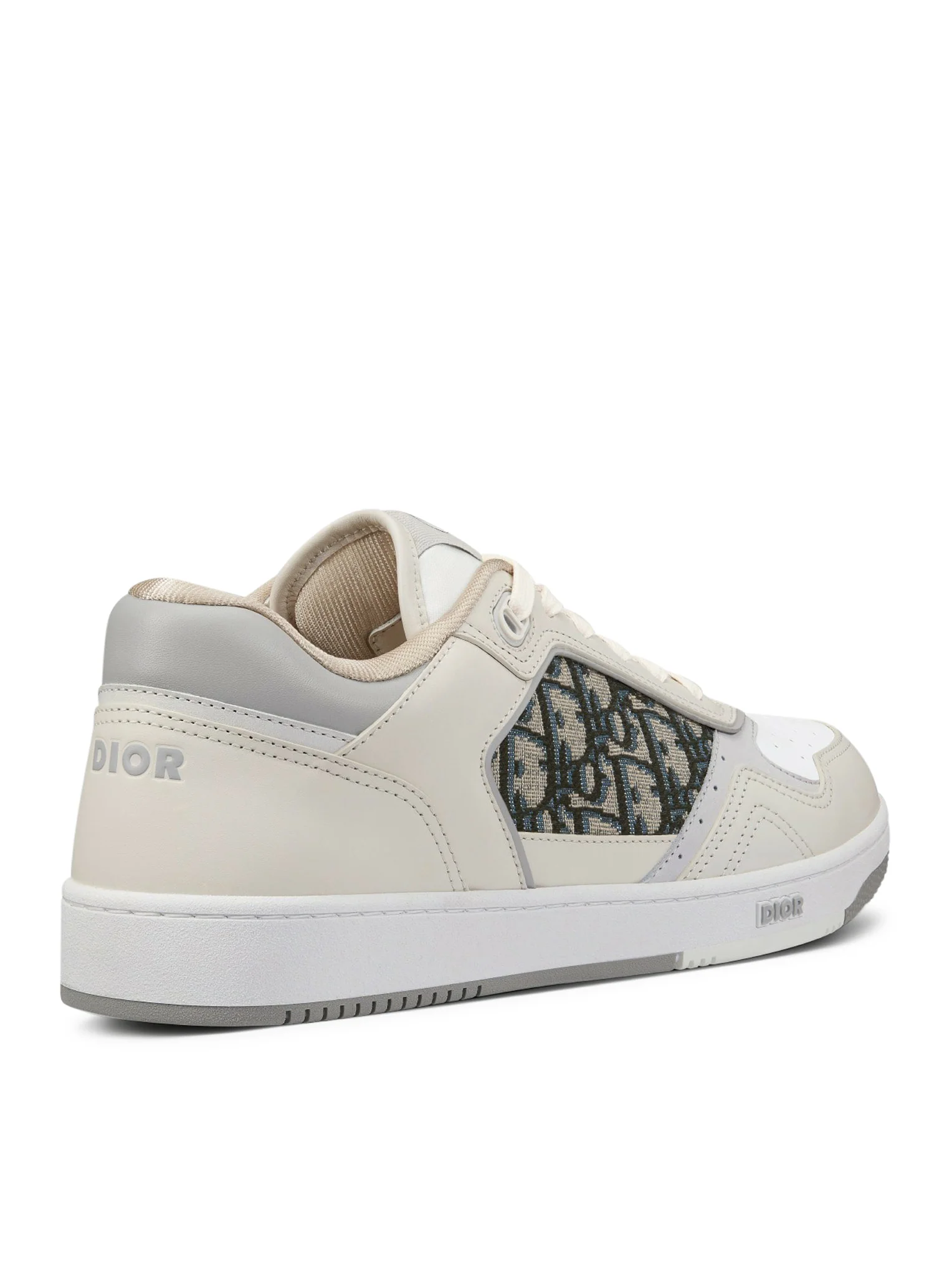 Cream and white smooth calfskin with beige and black Dior Oblique jacquard - Image 4