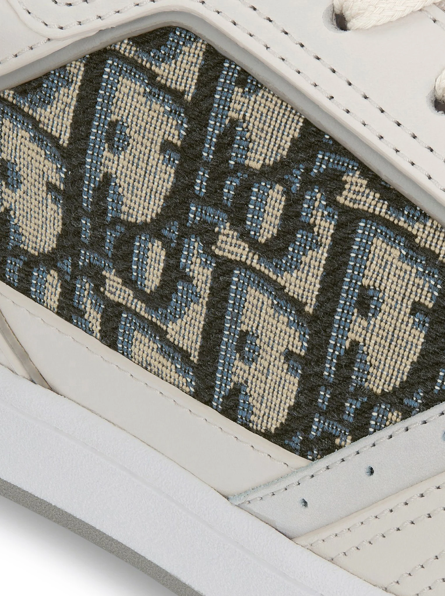 Cream and white smooth calfskin with beige and black Dior Oblique jacquard - Image 8