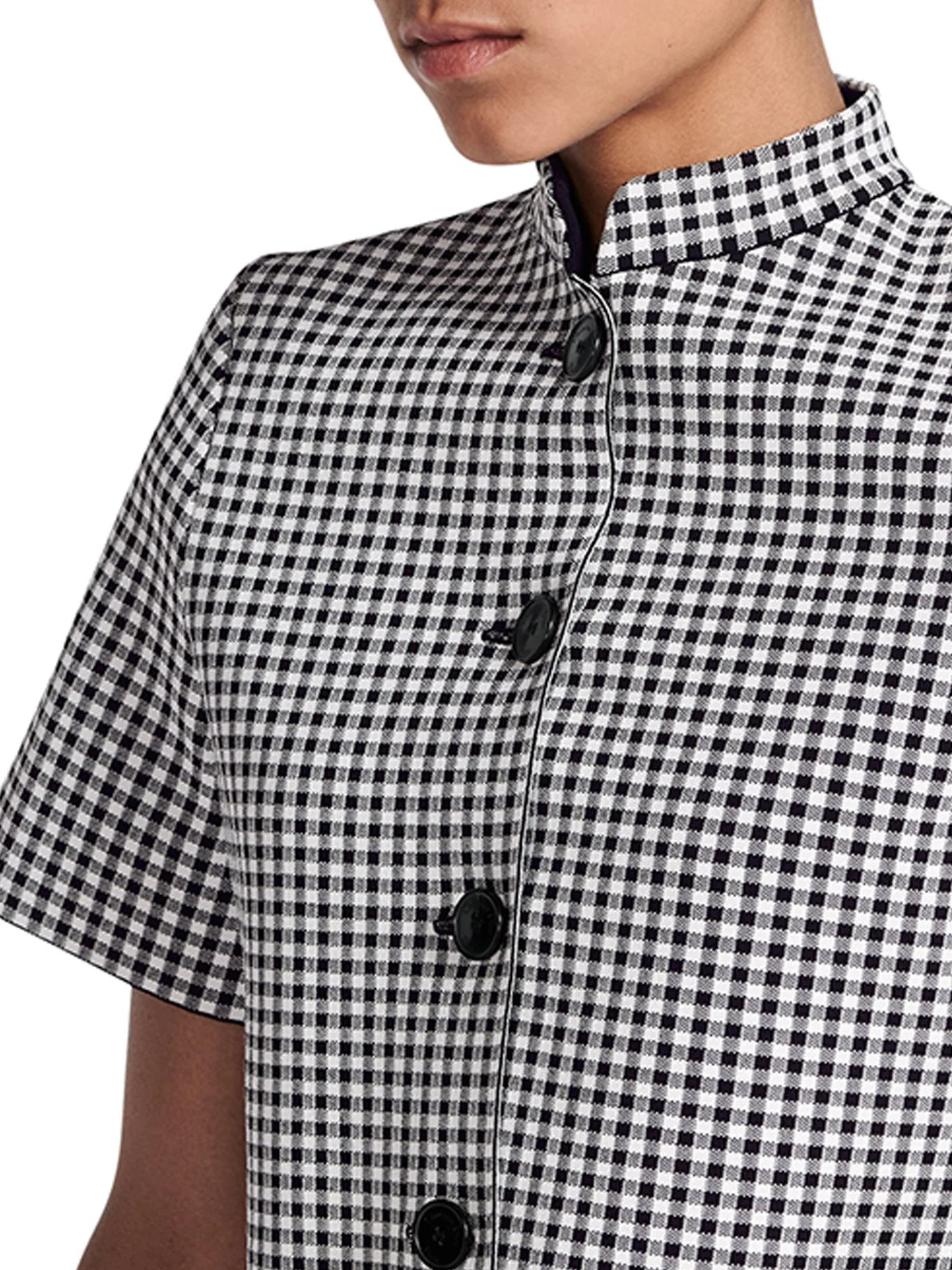 CROPPED JACKET VICHY - Image 5