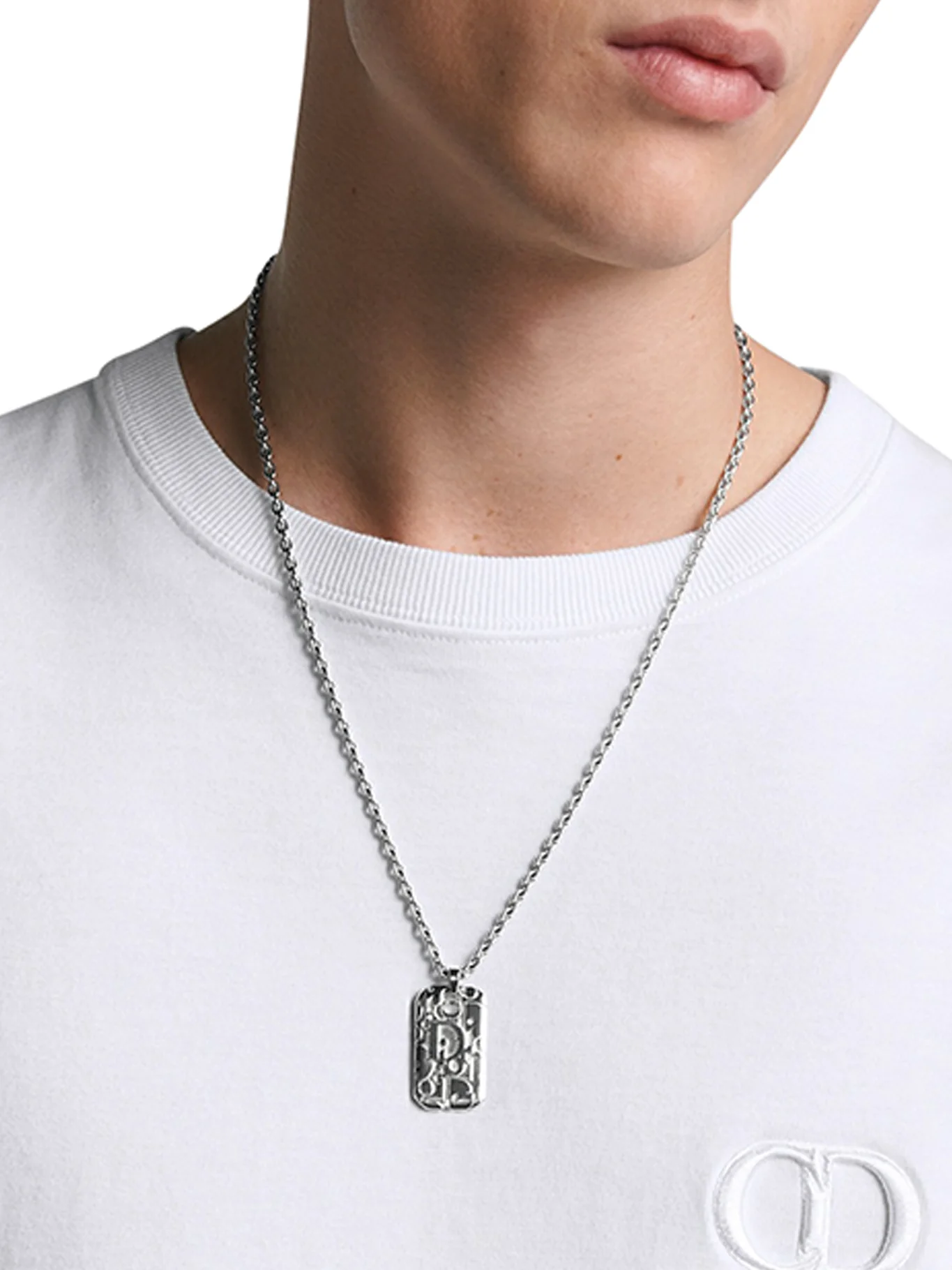 Dior Oblique nameplate necklace - Image 2