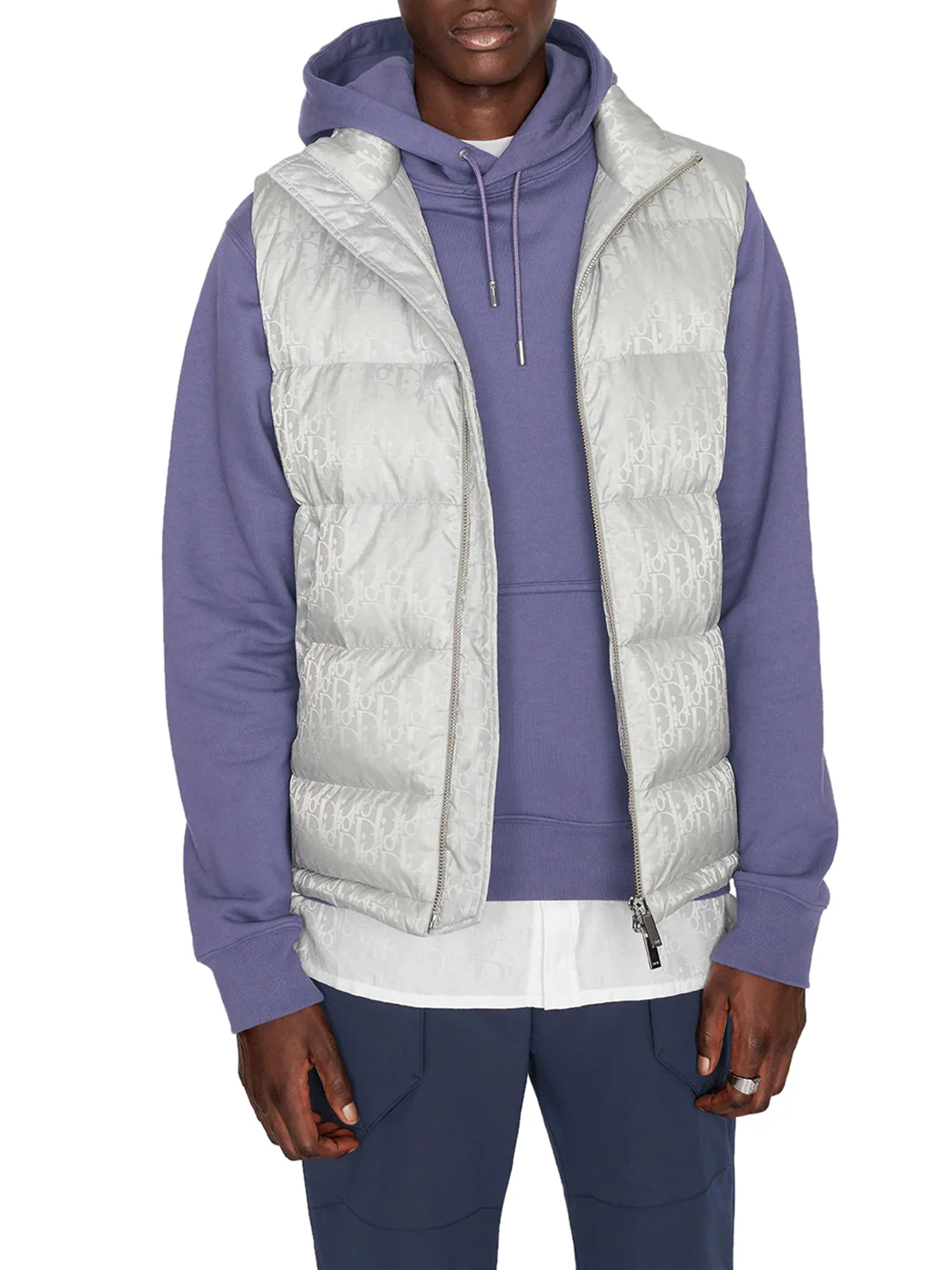 DIOR OBLIQUE SLEEVELESS DOWN JACKET