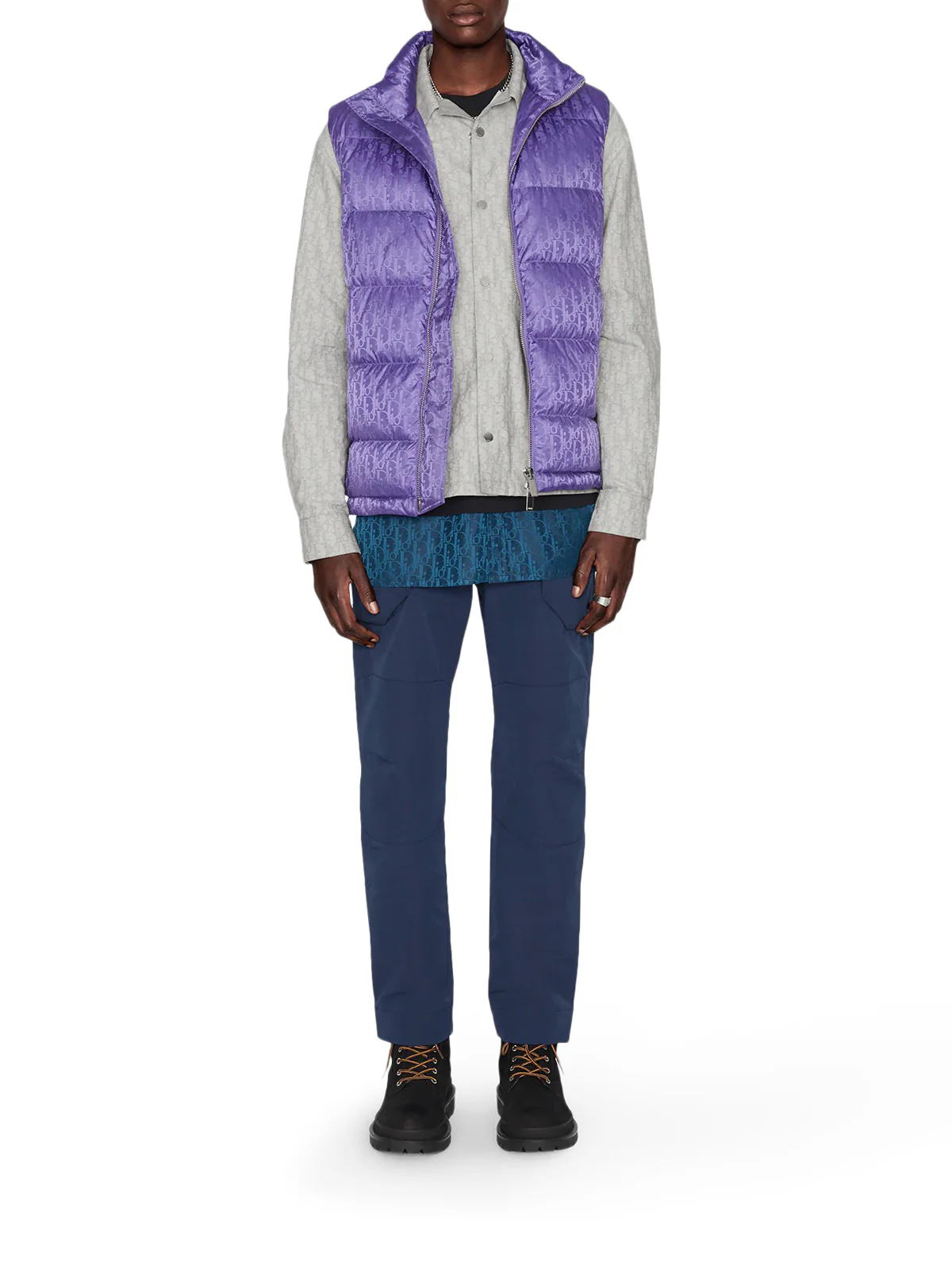 DIOR OBLIQUE SLEEVELESS DOWN JACKET