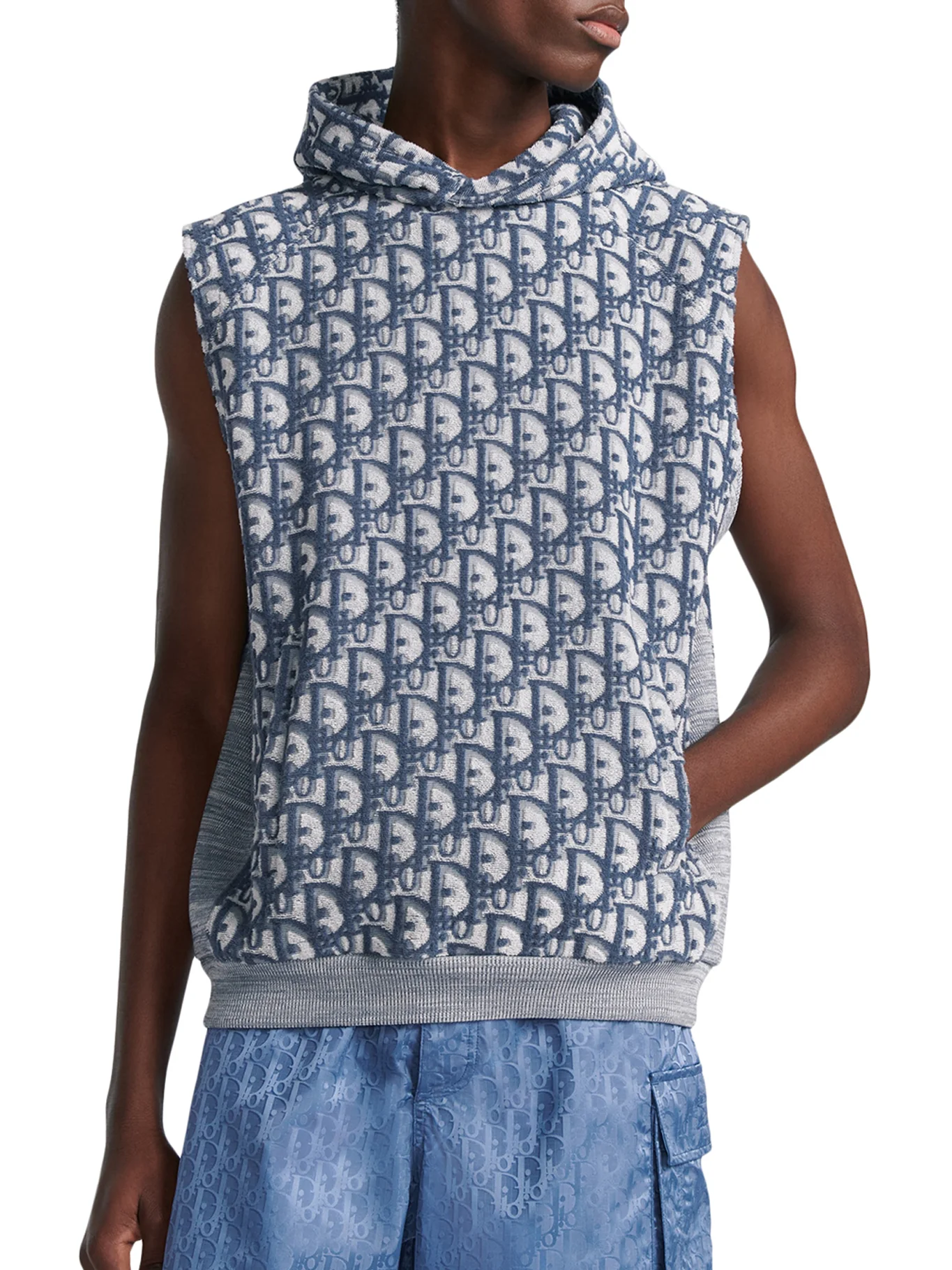 Dior Oblique Sleeveless Hoodie - Image 3