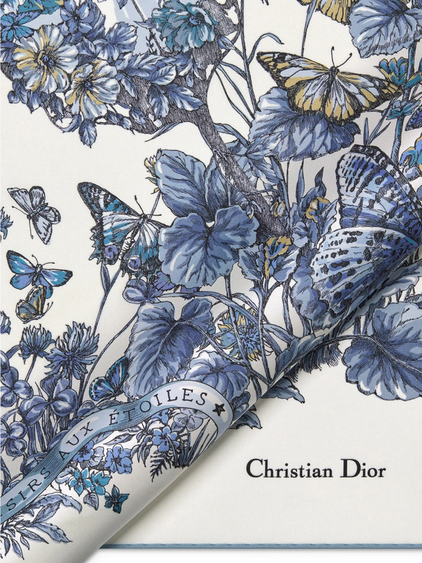 FOULARD QUADRATO BUTTERFLY AROUND THE WORLD 90 - Image 4