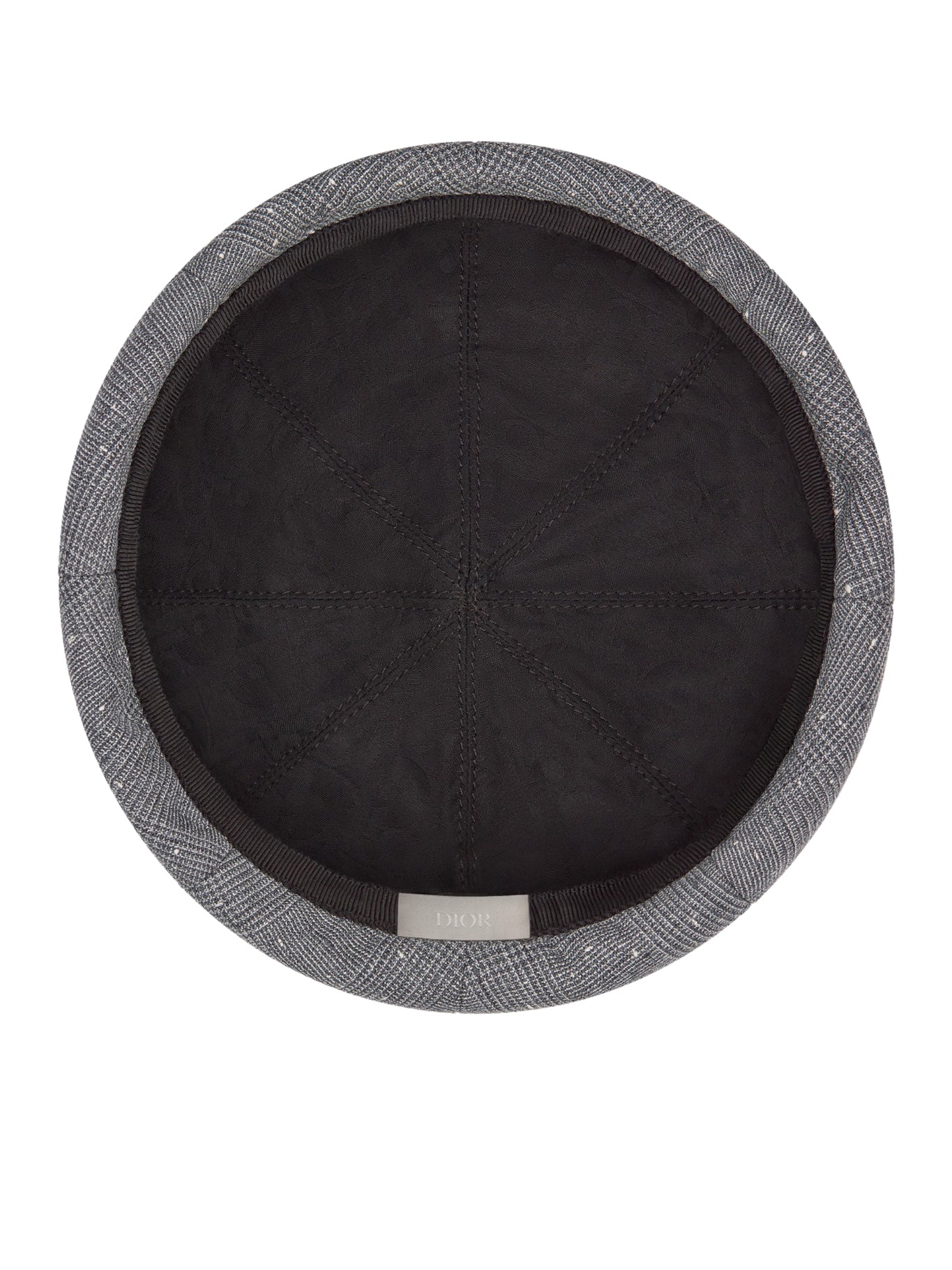 Gray wool blend canvas with Prince of Wales motif - Image 4