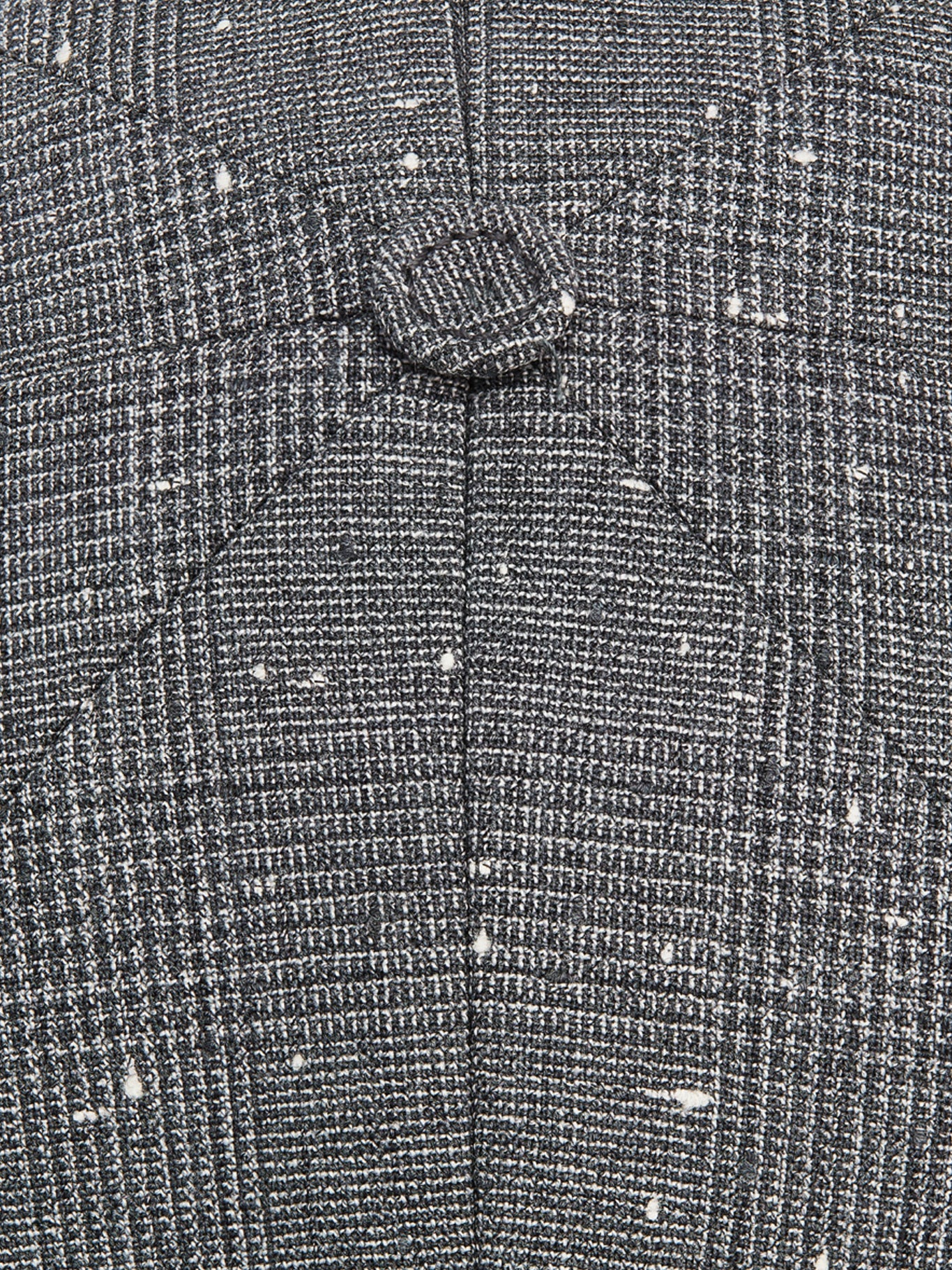 Gray wool blend canvas with Prince of Wales motif - Image 5