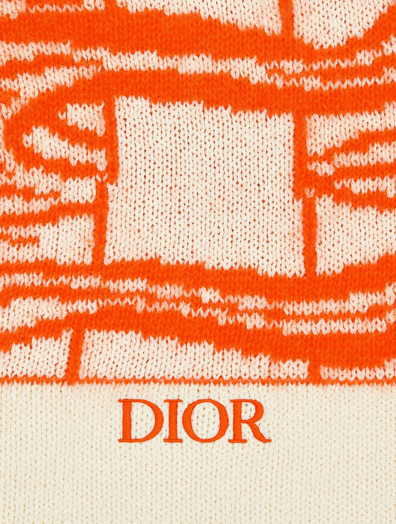 Jacquard sweater in wool and mohair blend - Image 7