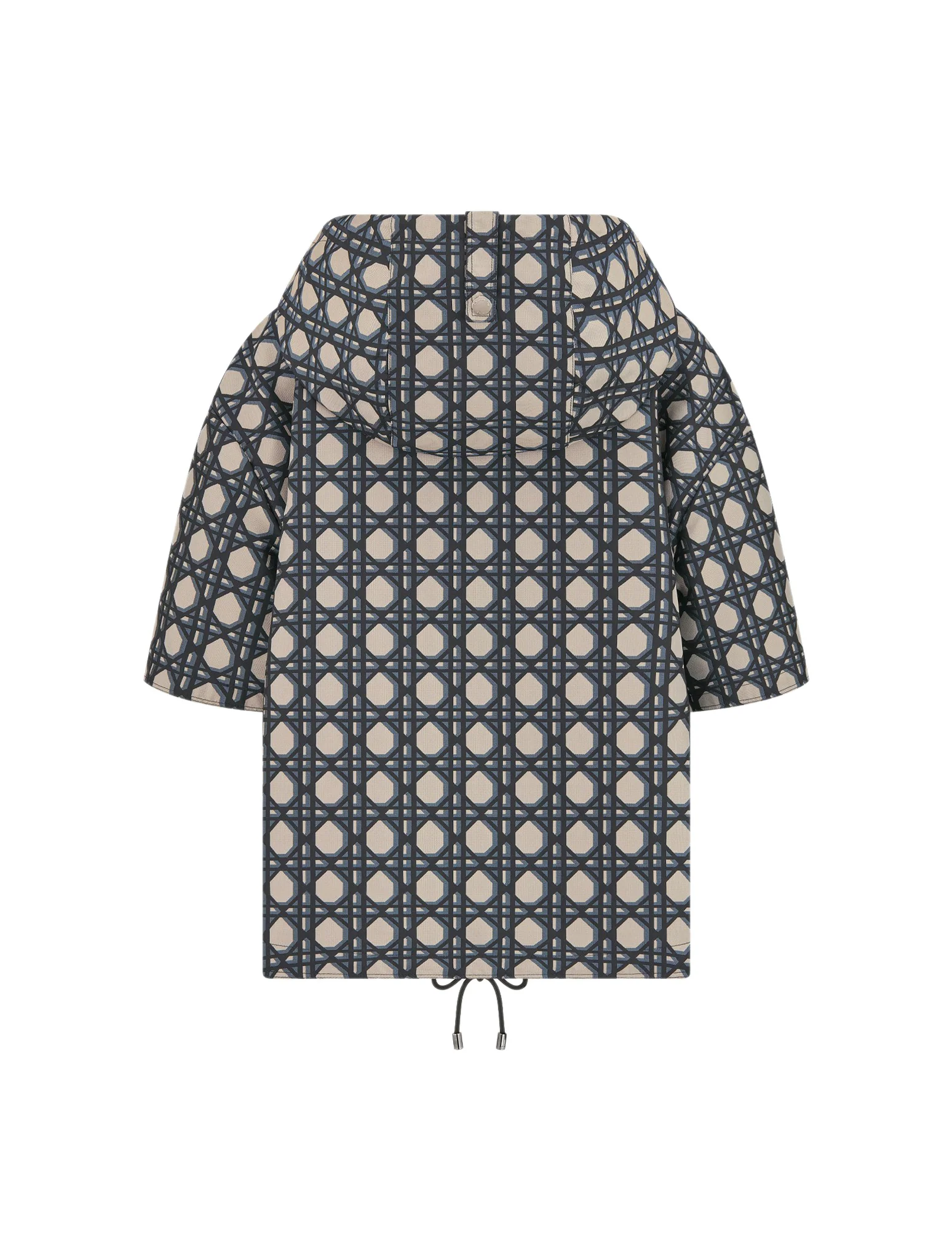 MACROCANNAGE SHORT-SLEEVED ANORAK WITH HOOD - Image 5