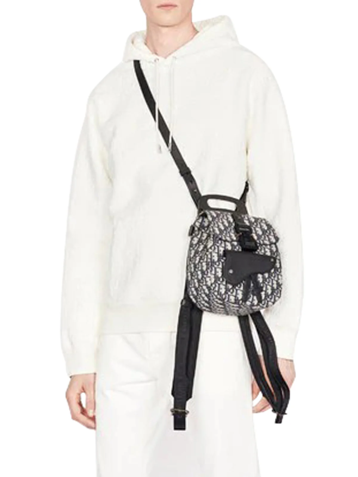 MINI DIOR OBLIQUE JACQUARD SADDLE BACKPACK - Image 8