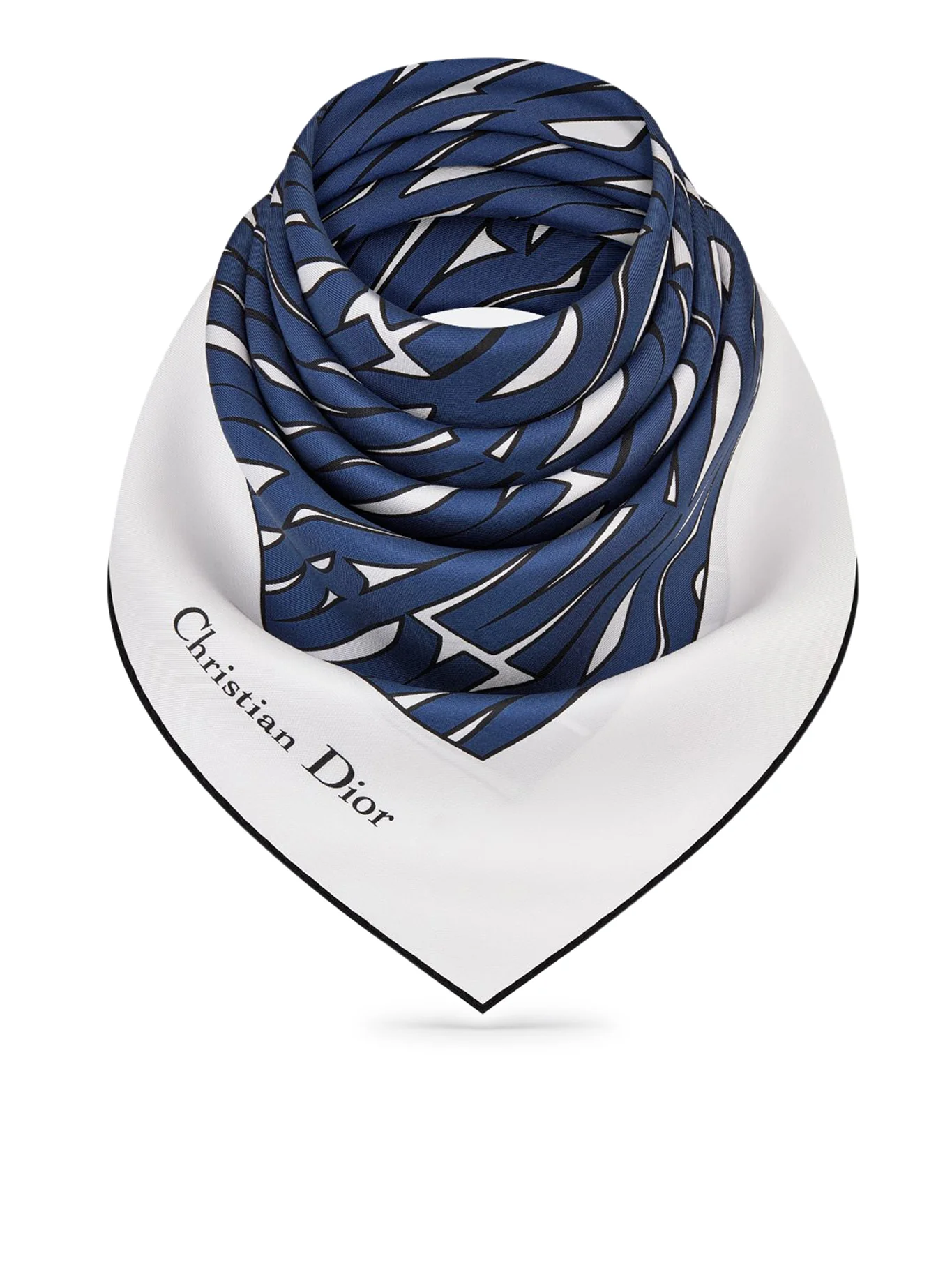 Miss Dior Allover 90 Square Scarf - Image 2