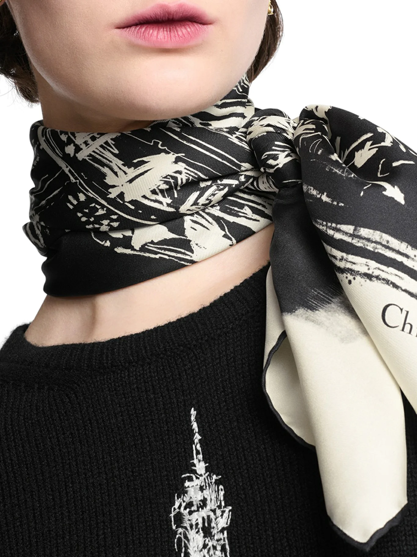 New York 90 square scarf - Image 2