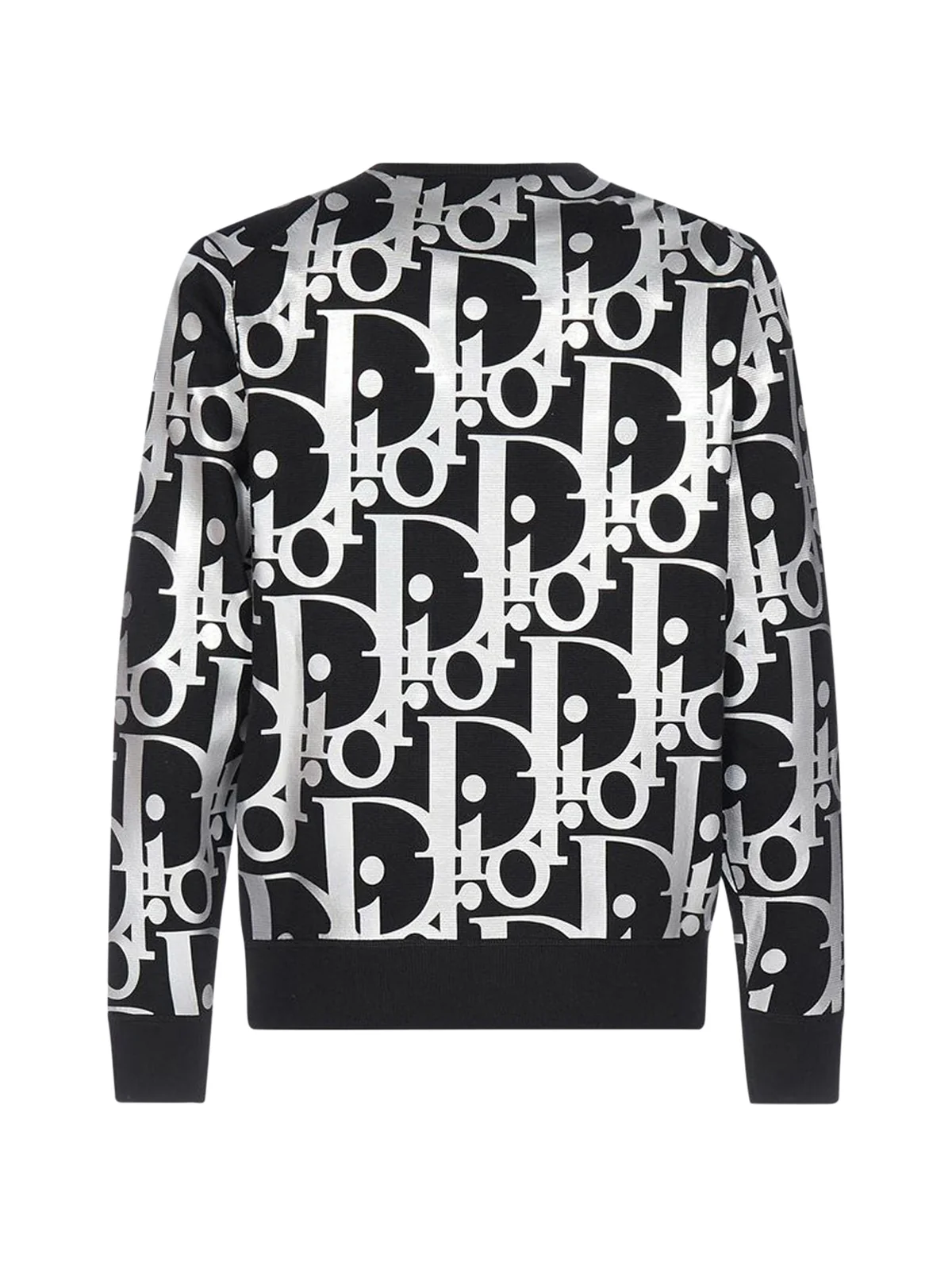 Oversized Reflective Dior Oblique Sweater - Image 2