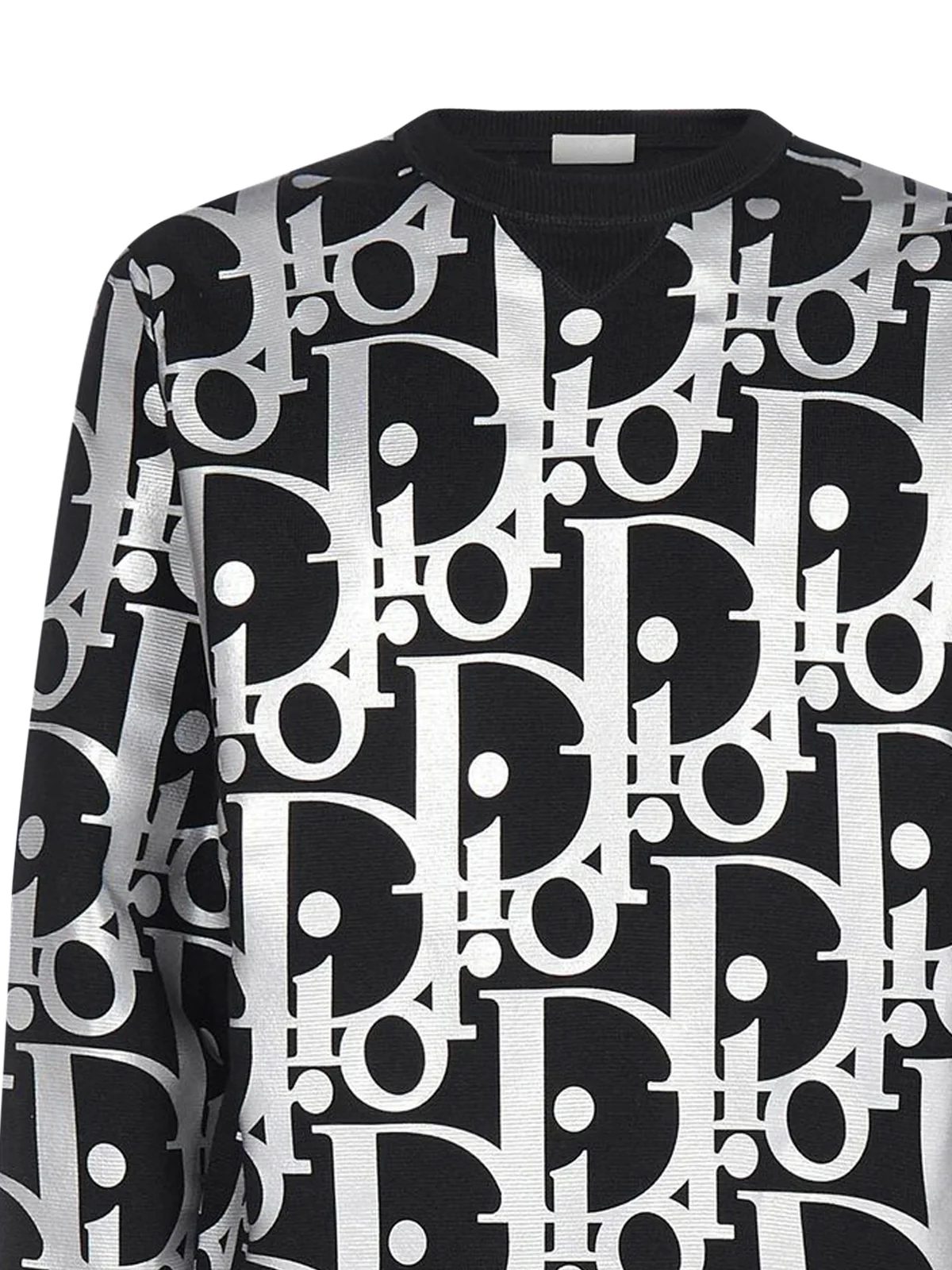 Oversized Reflective Dior Oblique Sweater - Image 3
