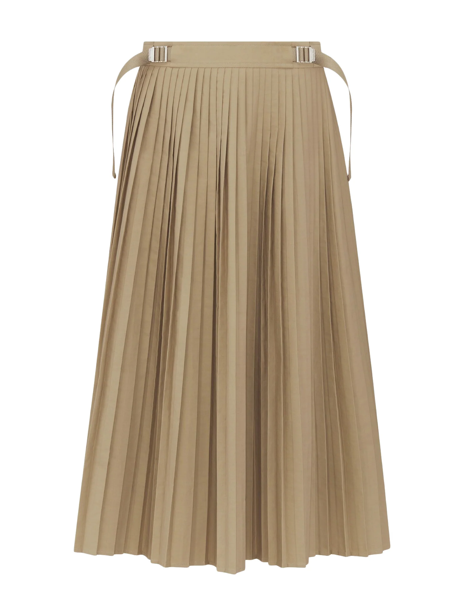 Pleated midi skirt