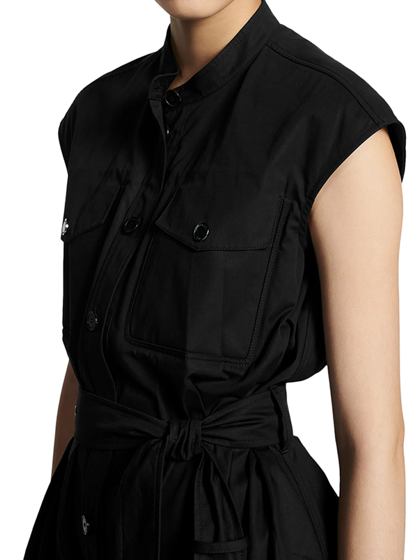 short dress in cotton gabardine - Image 5