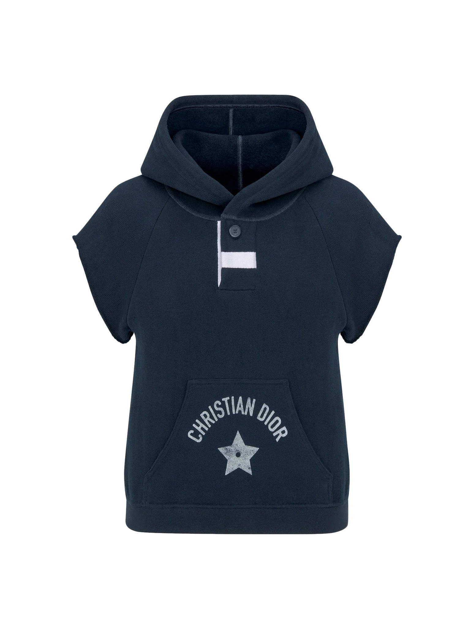 Short-sleeved hooded sweatshirt